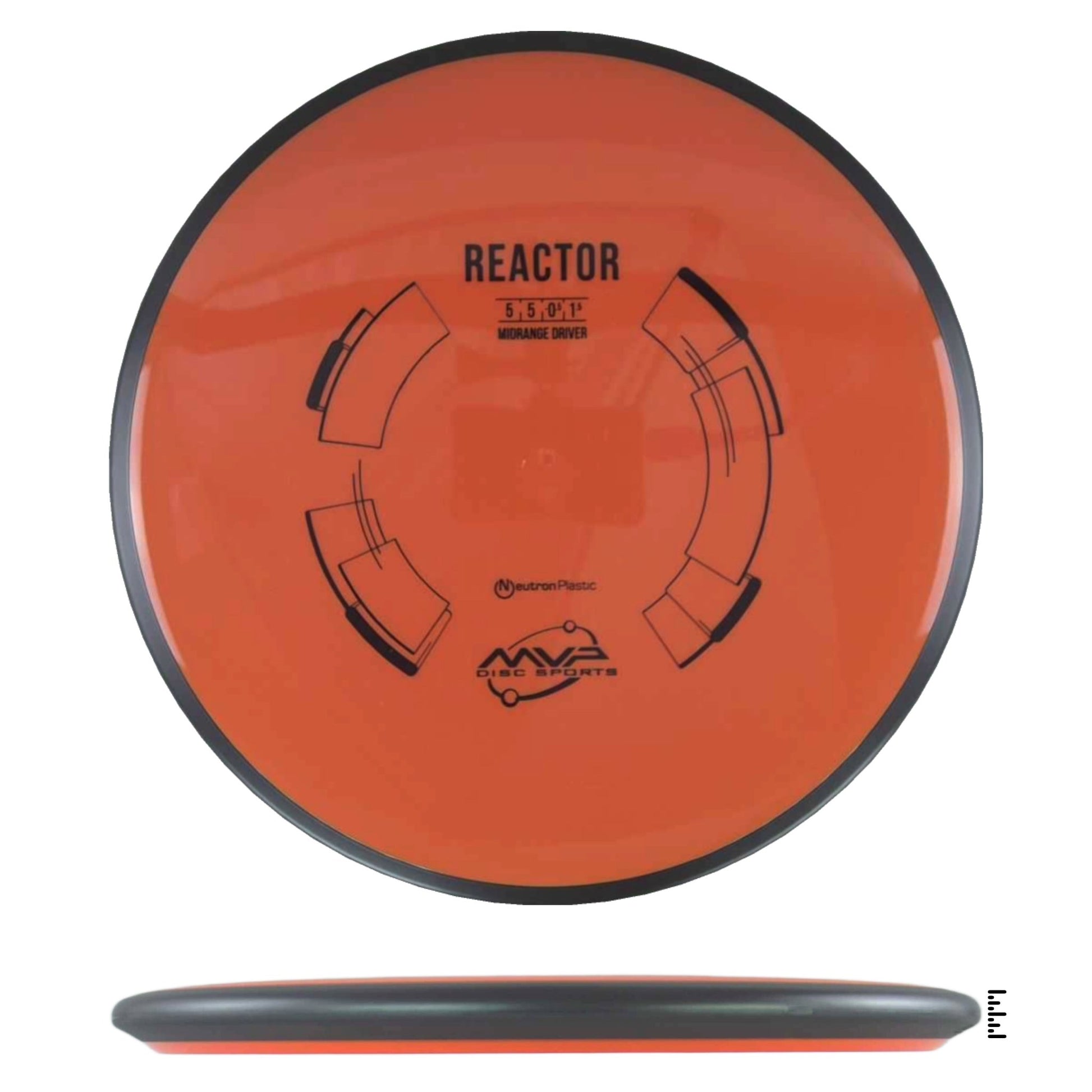 MVP Disc Sports Neutron Reactor - Orange - Powergrip USA