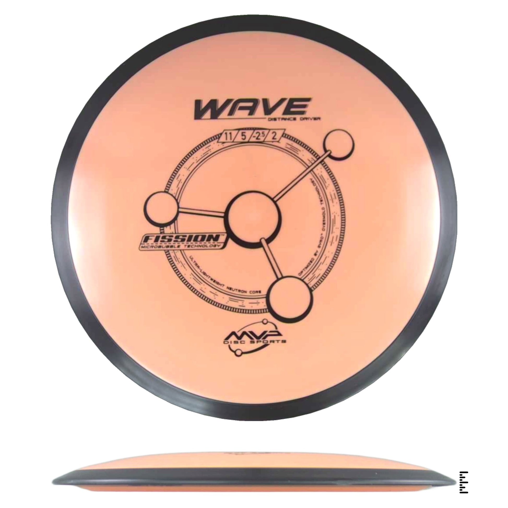 MVP Disc Sports Fission Wave - Light Orange - Powergrip USA