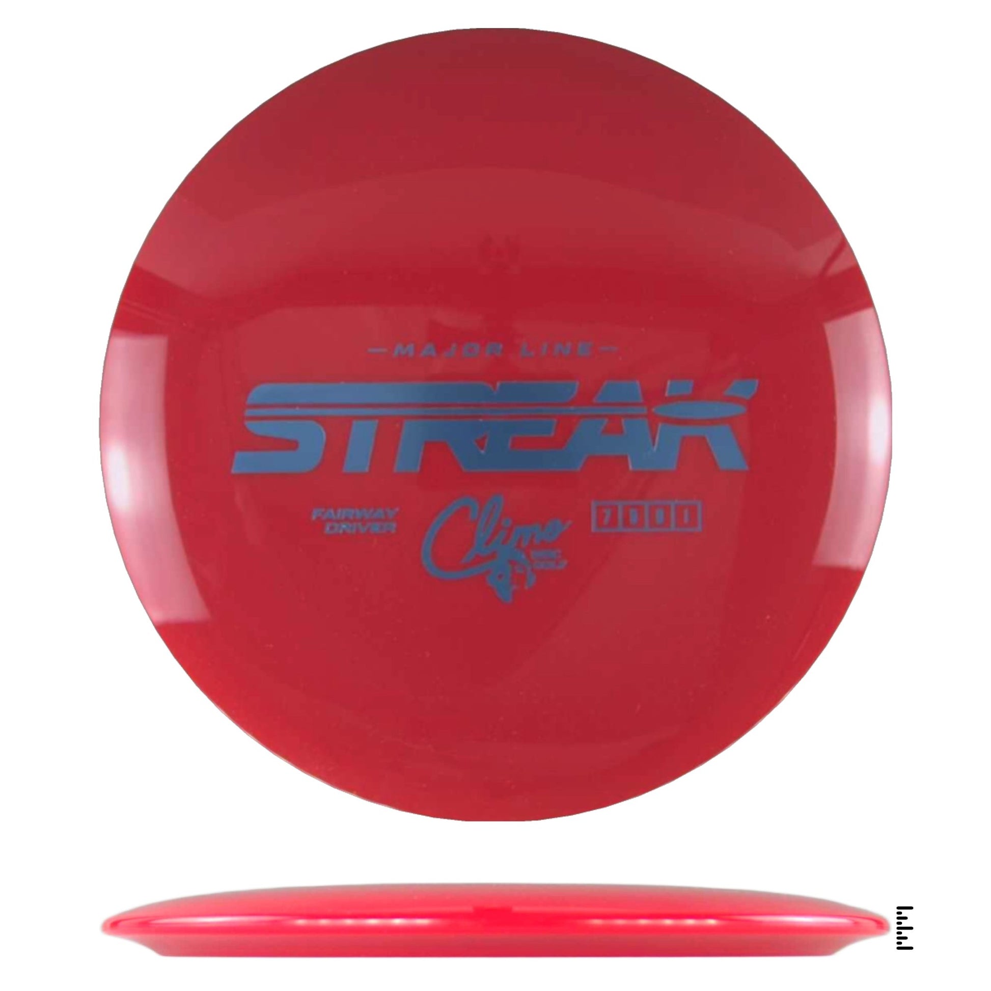 Climo Disc Golf Major Line Streak - Red - Powergrip USA