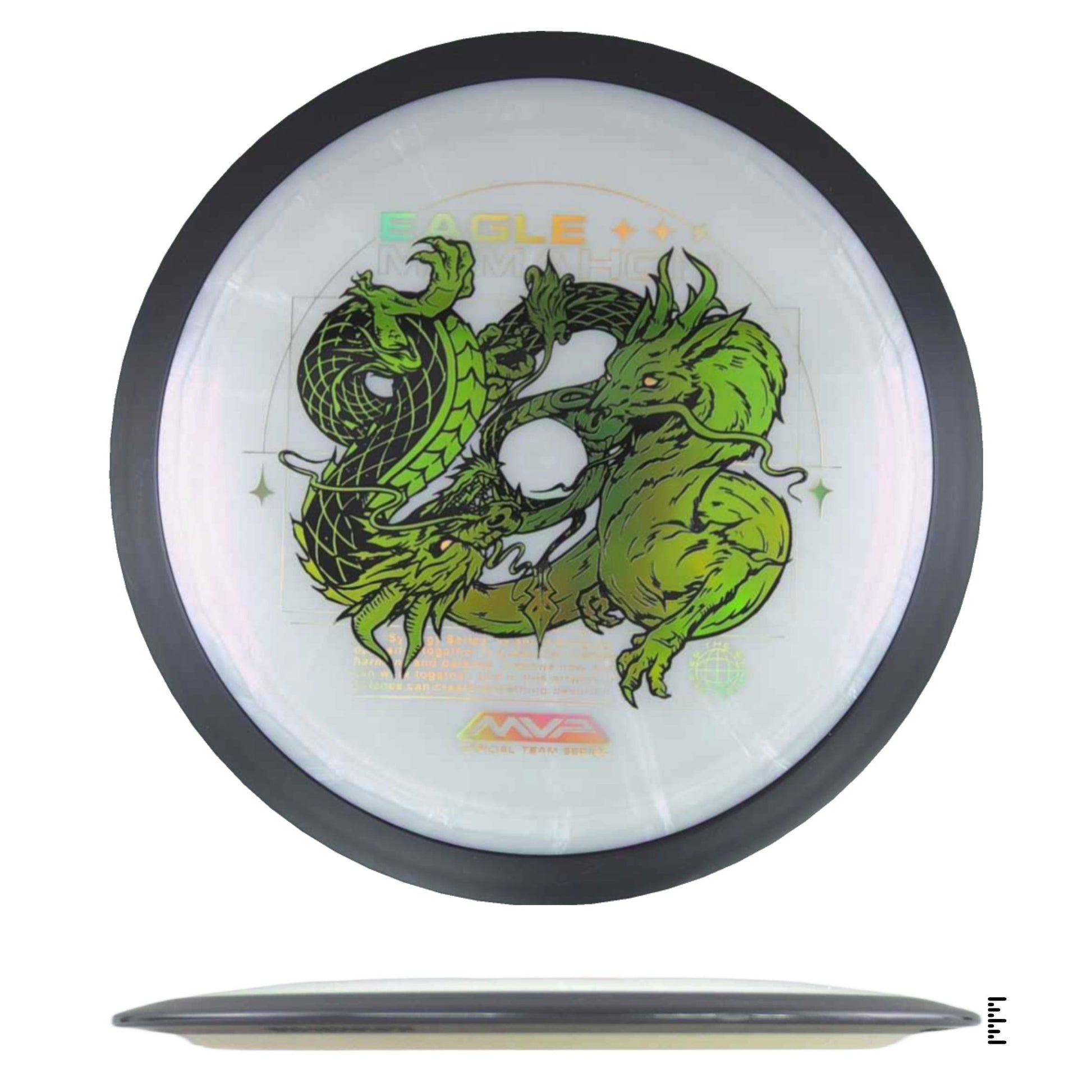 MVP Disc Sports Plasma Dimension - Eagle McMahon Team Series - White - Powergrip USA