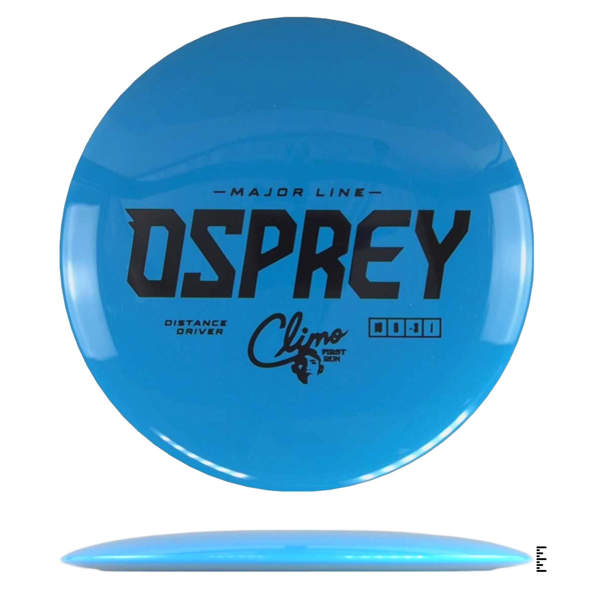 Climo Disc Golf Major Line Osprey First Run - Sky Blue - Powergrip USA