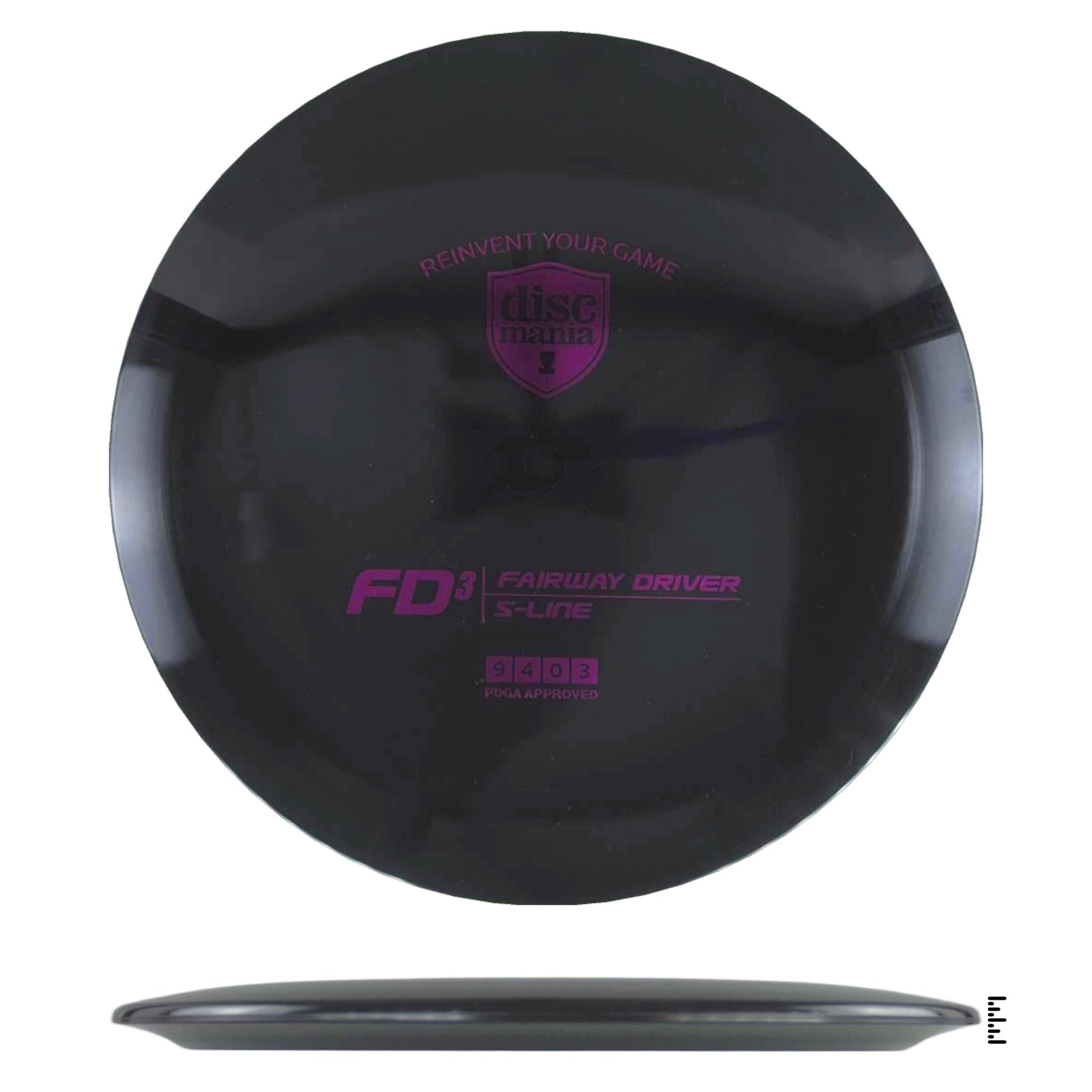Discmania S - Line FD3 - Black - Powergrip USA