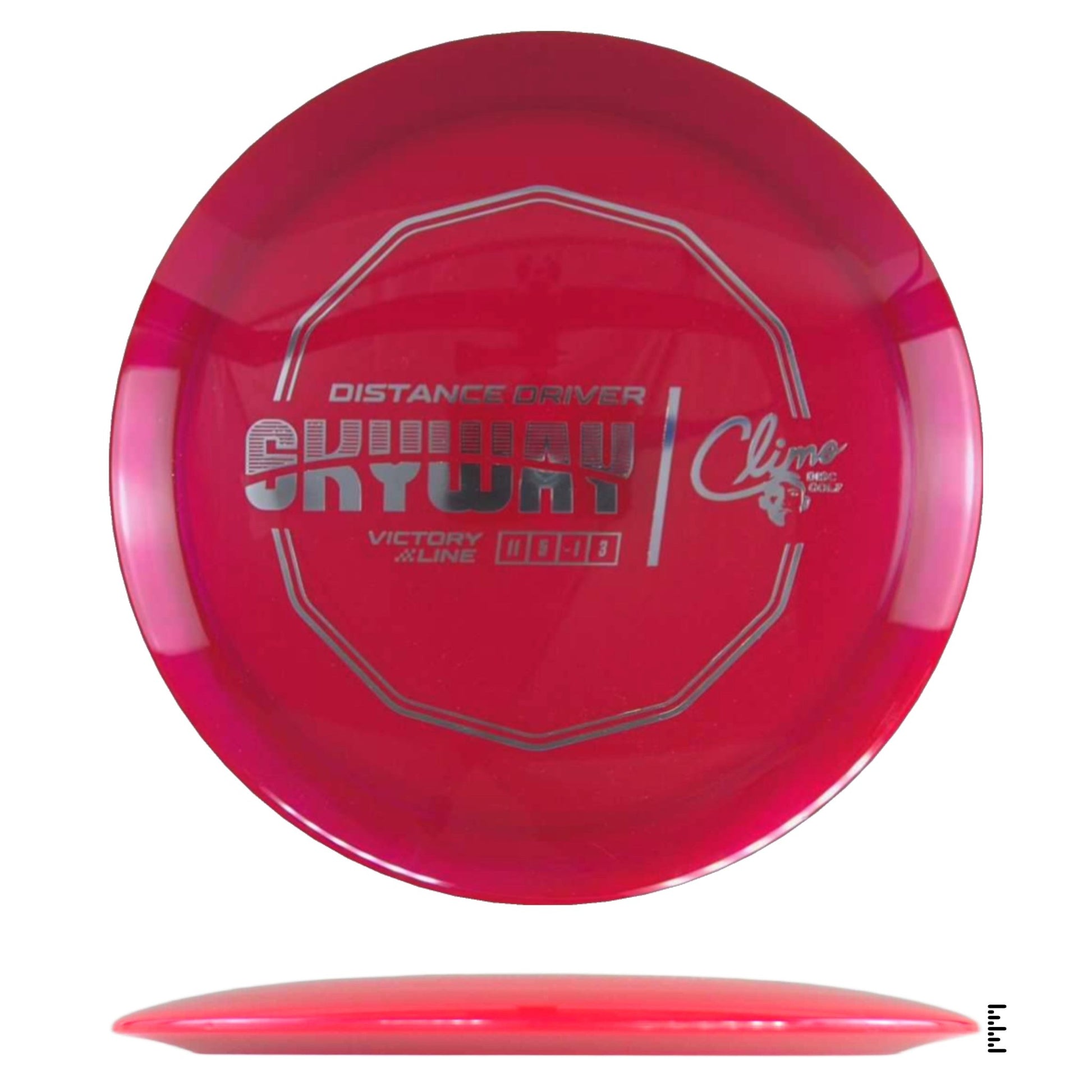 Climo Disc Golf Victory Line Skyway - Red - Powergrip USA