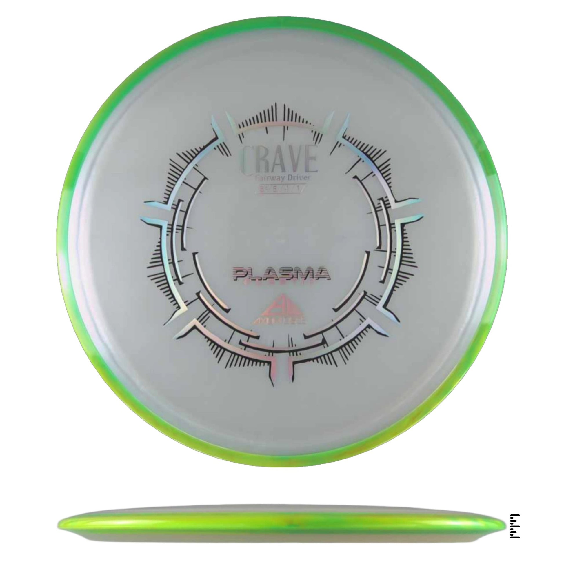Axiom Discs Plasma Crave - White / Green - Powergrip USA
