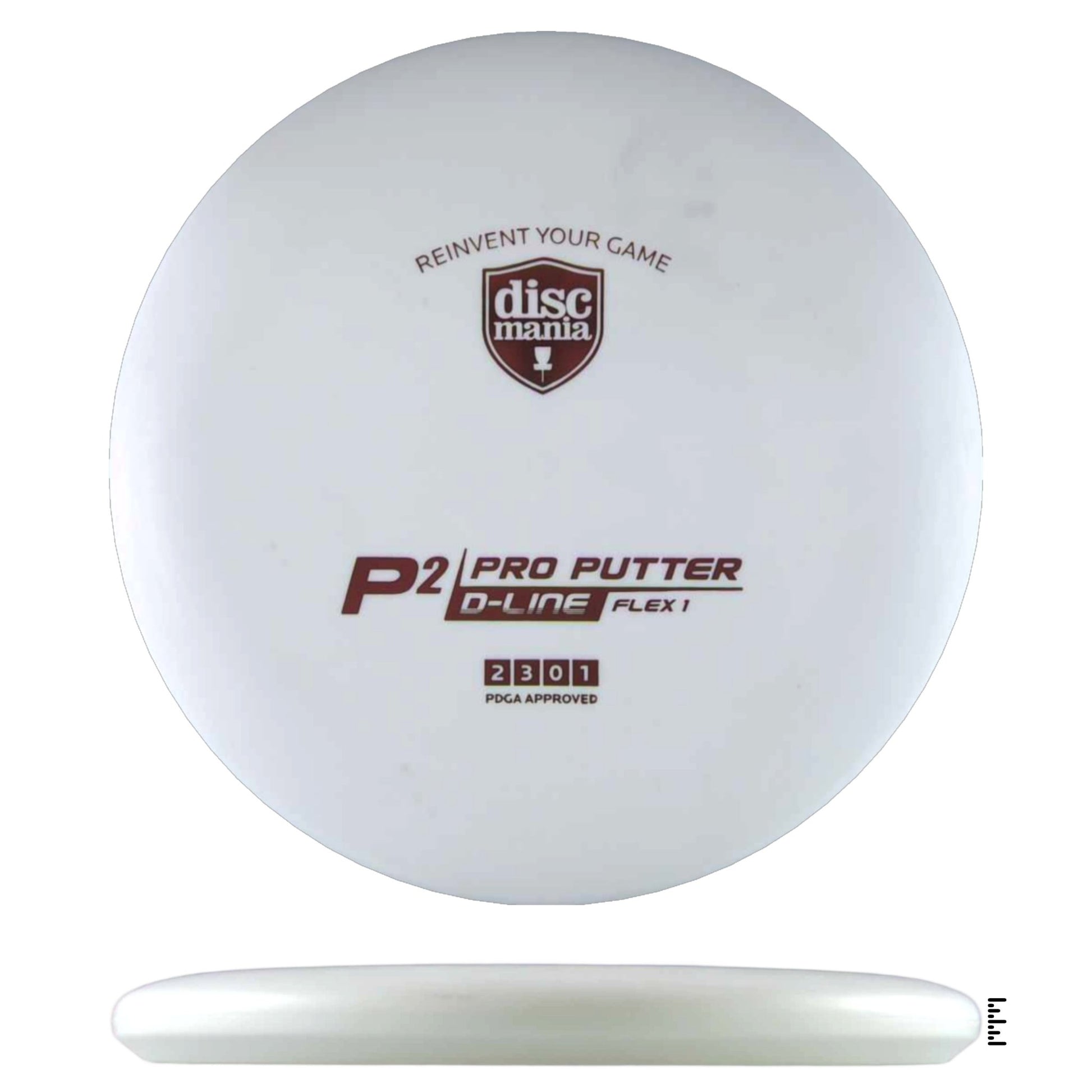 Discmania D - Line Flex 1 P2 Sky God Mini Stamp - White - Powergrip USA