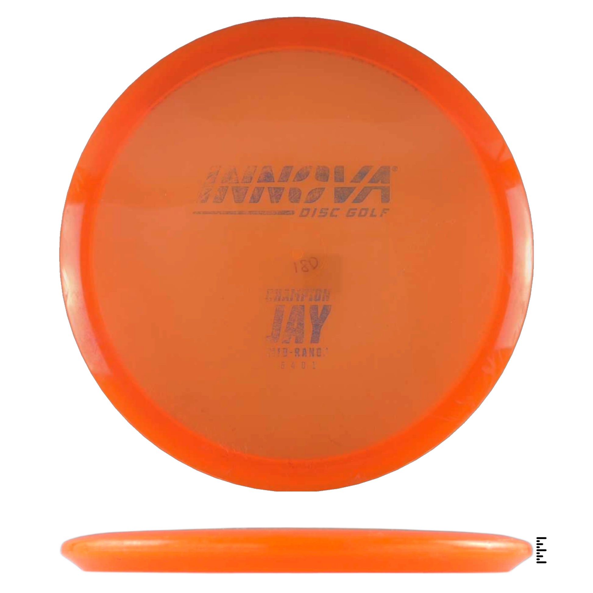 Orange Innova disc golf disc