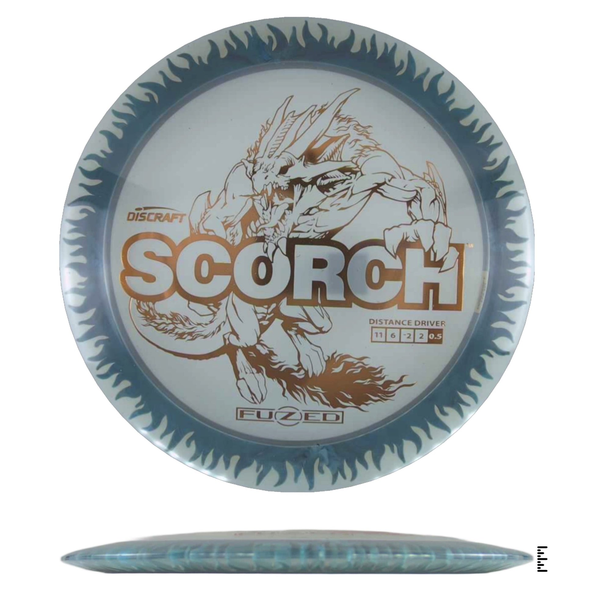 Discraft Fuzed Line Scorch - Clear / Navy - Powergrip USA