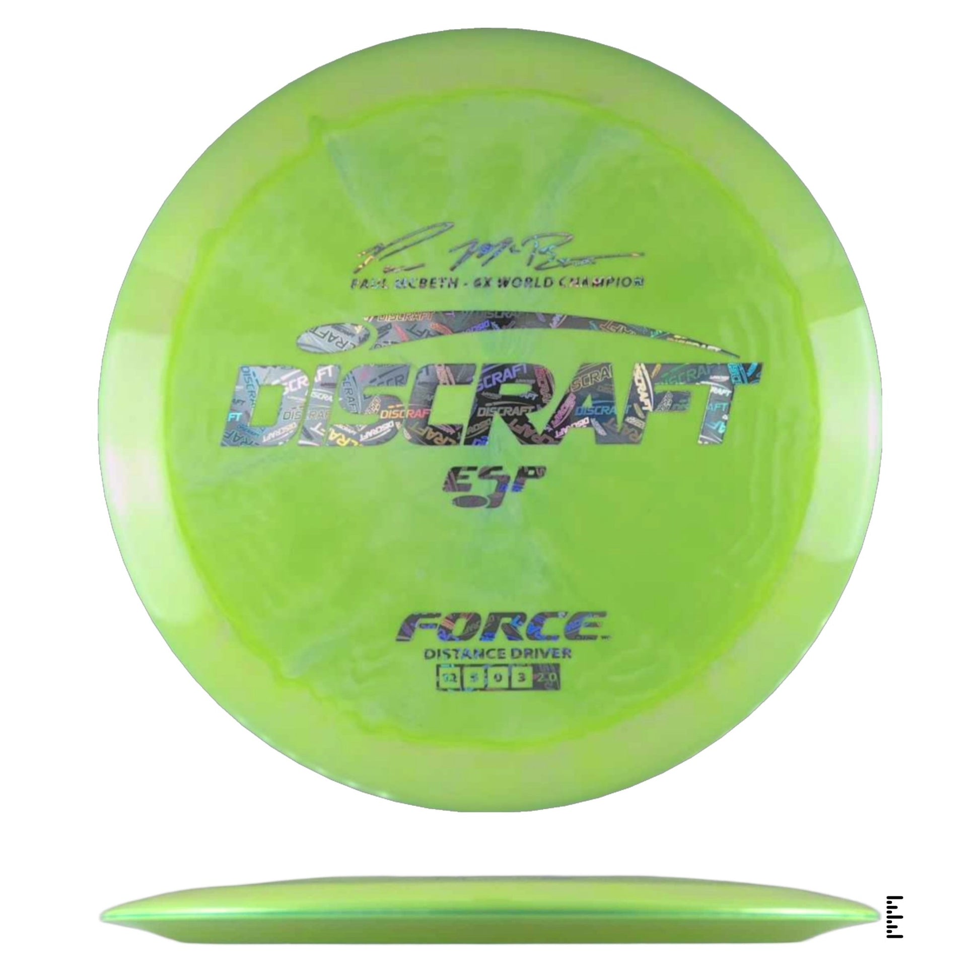 Discraft ESP Force Paul McBeth 5x - Lime - Powergrip USA