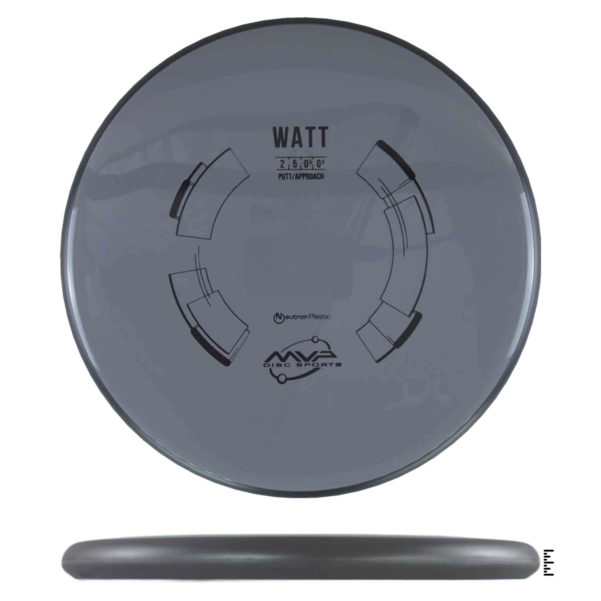 MVP Disc Sports Neutron Watt - Gray - Powergrip USA