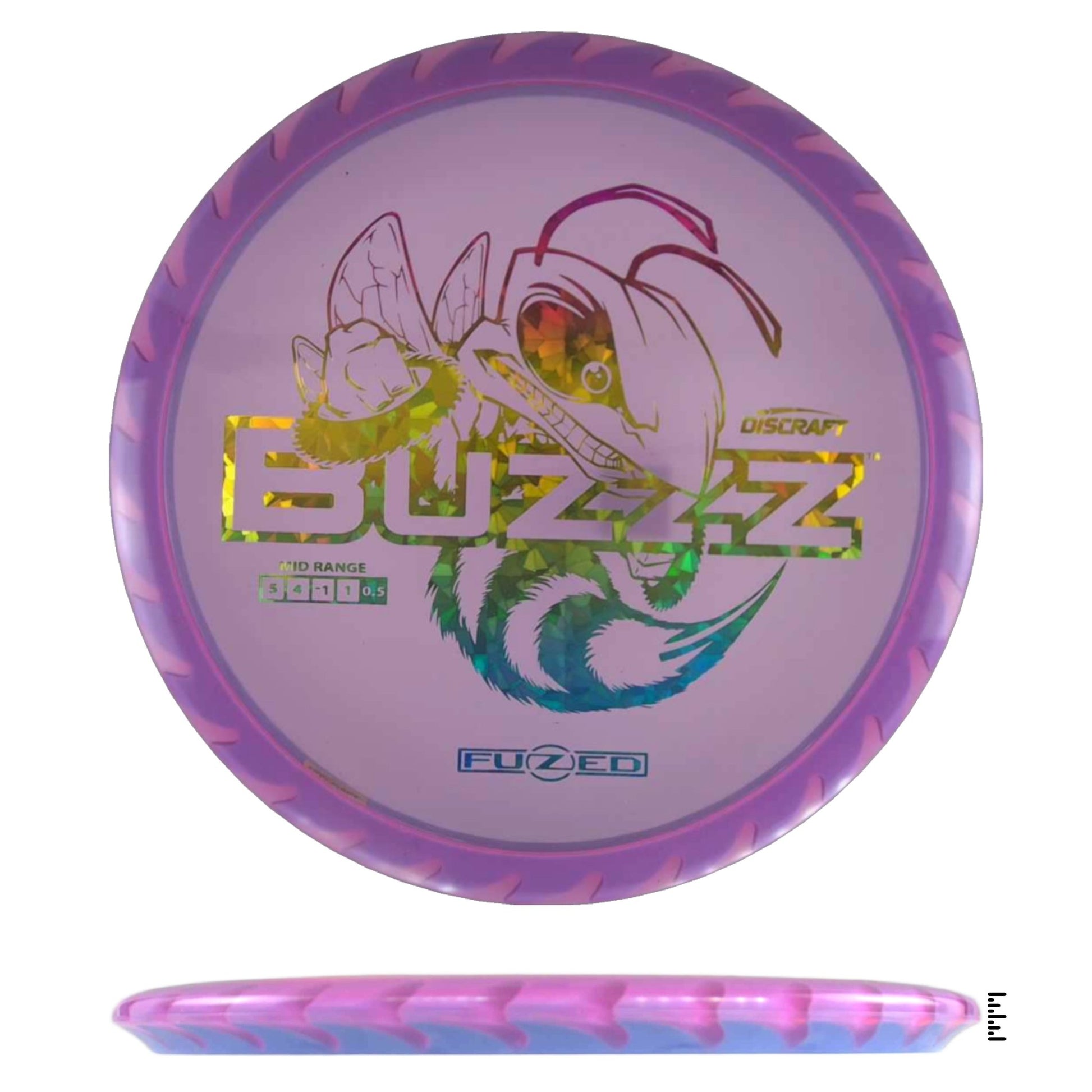 Discraft Fuzed Line Buzzz Saw Pattern (Buzzzsaw) - Violet / Blue - Powergrip USA
