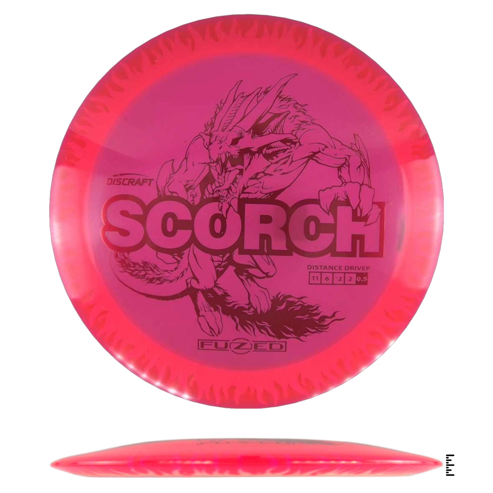 Discraft Fuzed Line Scorch - Red / White - Powergrip USA