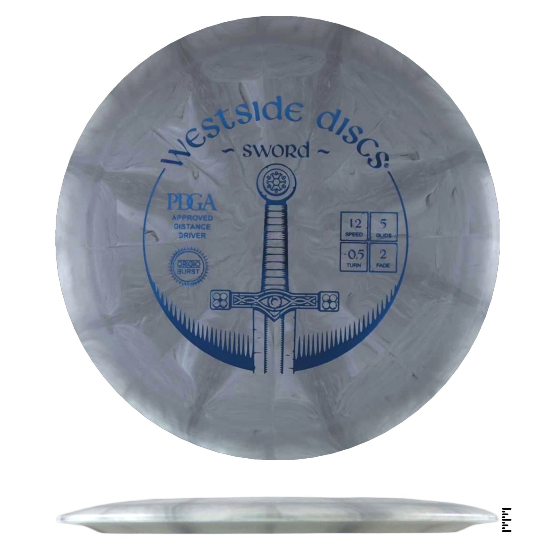 Westside Discs BT Origio Burst Sword - Gray - Powergrip USA