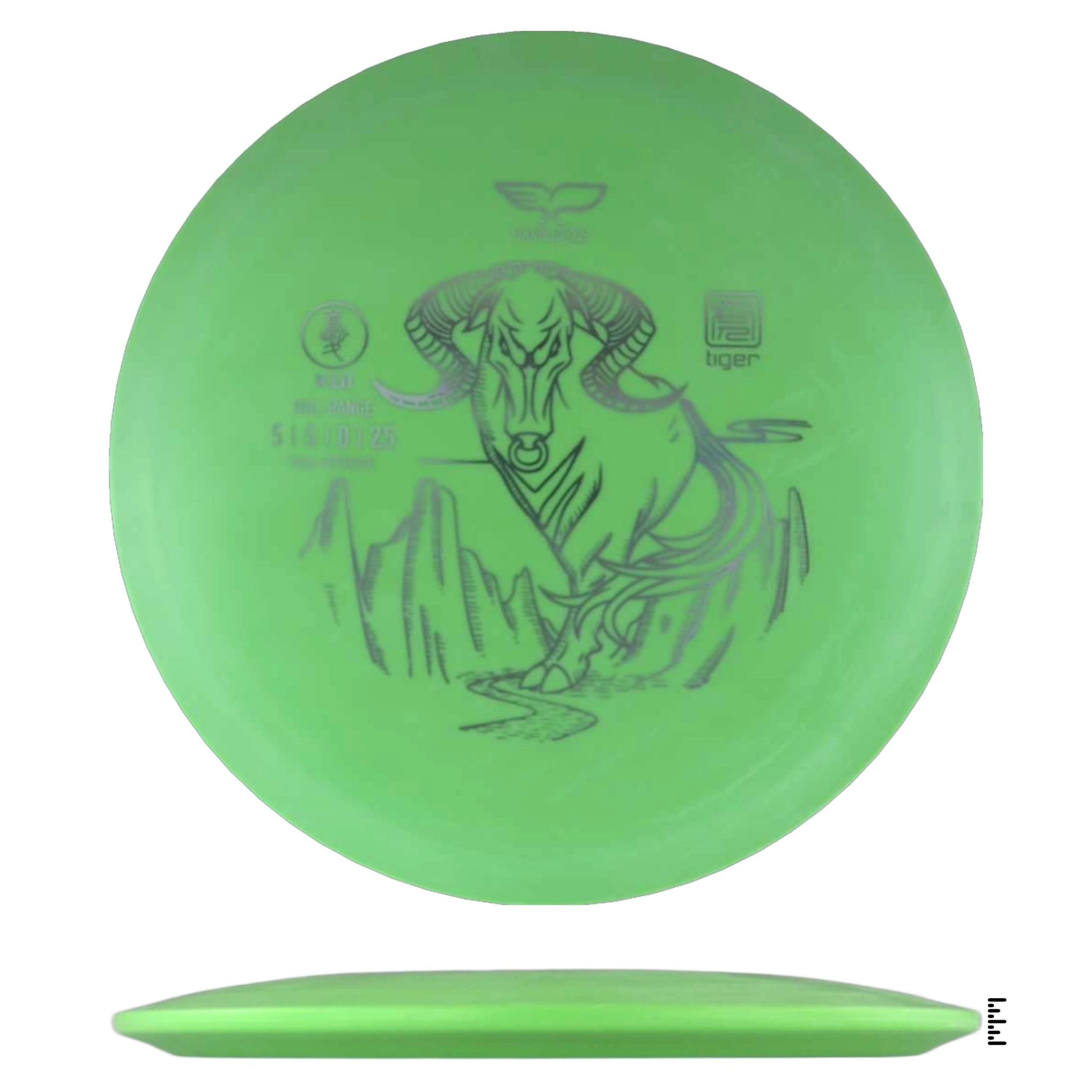 Yikun Discs Tiger Kui - Light Green - Powergrip USA