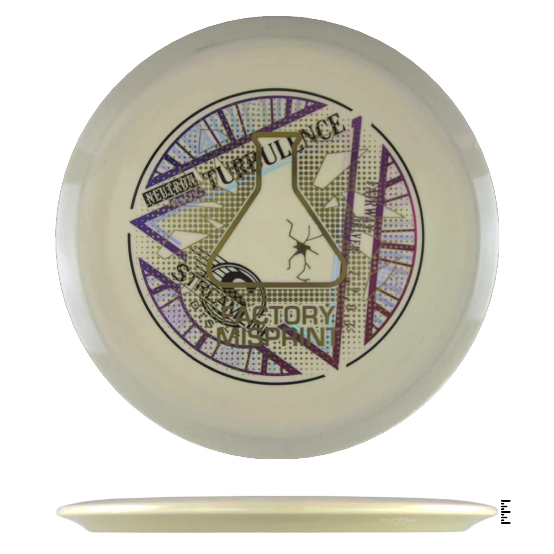 Streamline Discs Neutron Turbulence Factory Misprint - Khaki - Powergrip USA