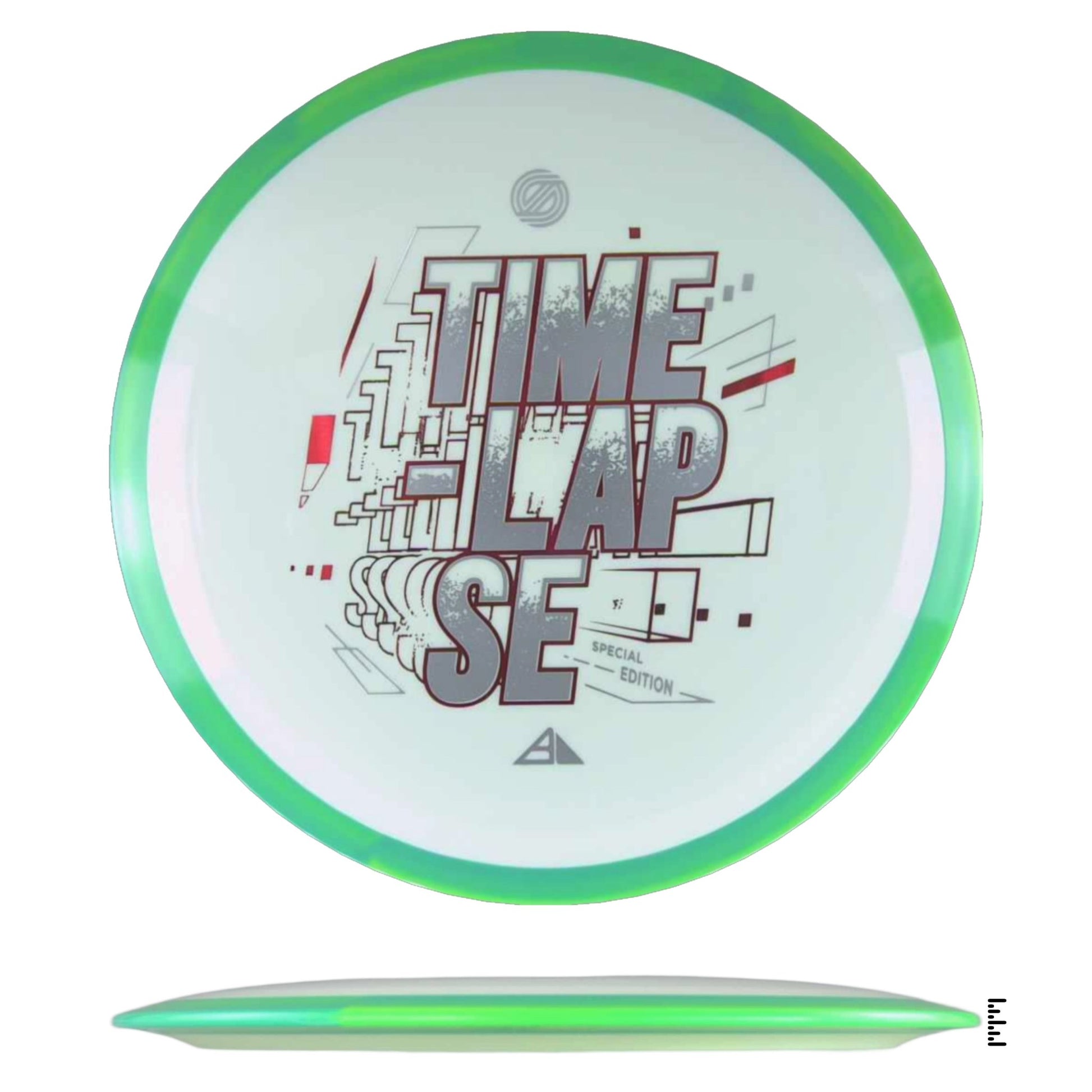 Axiom Discs Simon Line Neutron Time - Lapse Special Edition - White / Green - Powergrip USA