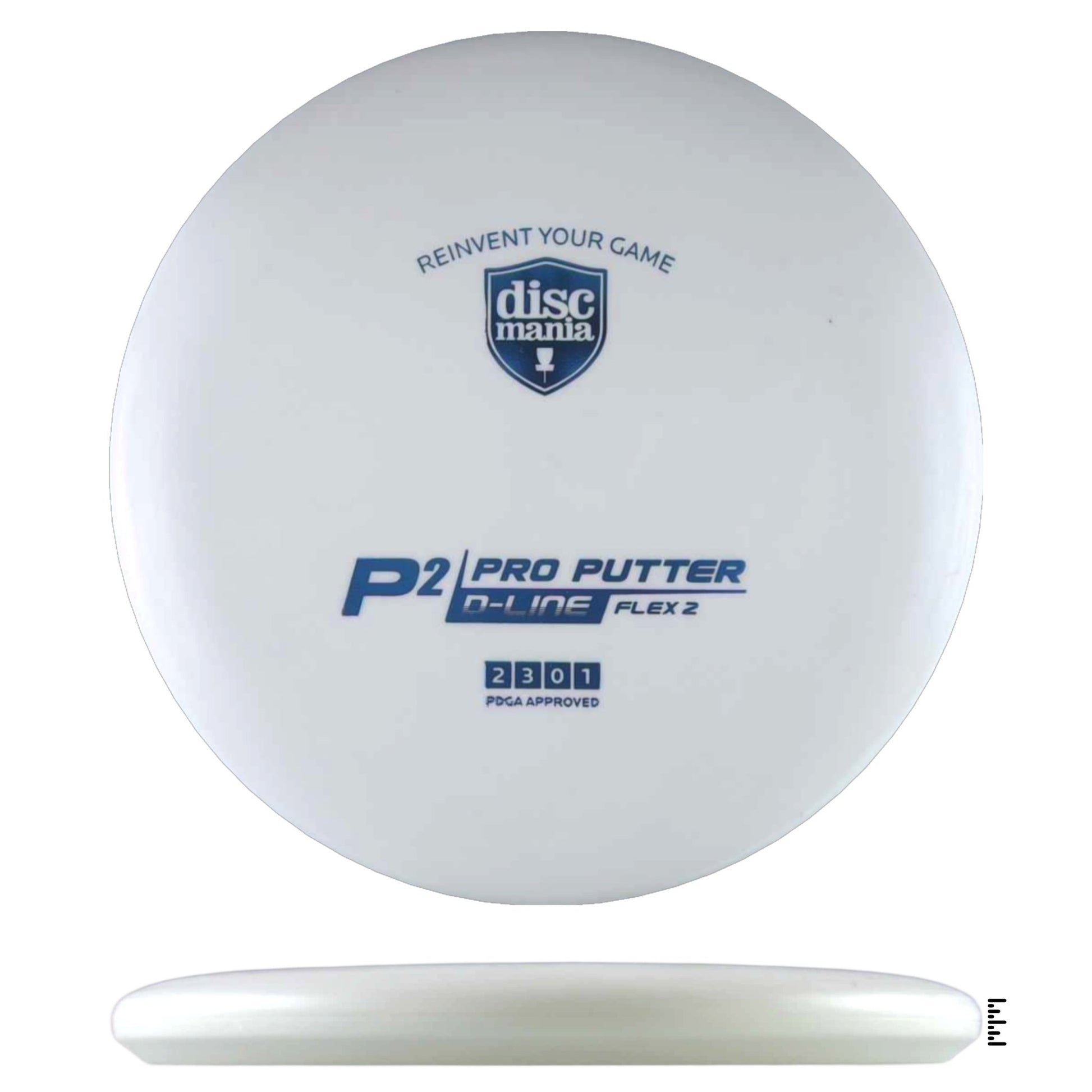 Discmania D - Line Flex 2 P2 - White - Powergrip USA