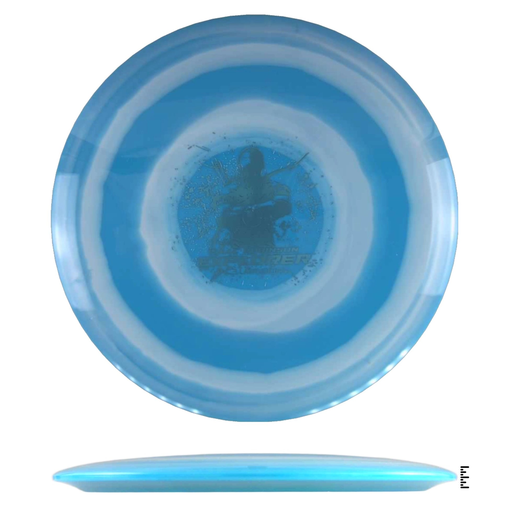 Latitude 64 Gold Bullseye Explorer - Isaac Robinson Team Series 2025 - White / Sky Blue - Powergrip USA