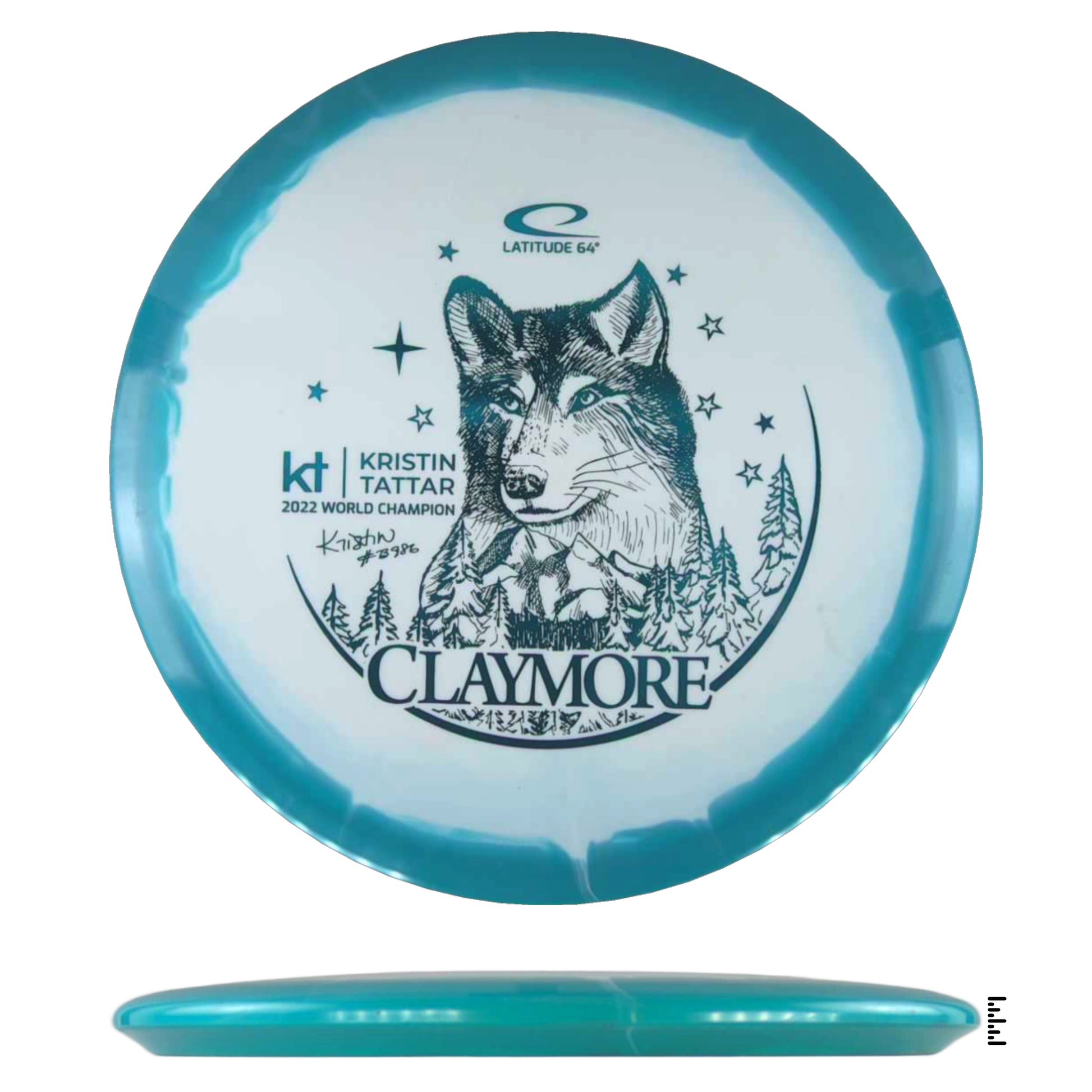 Kristin Tattar Claymore disc golf disc