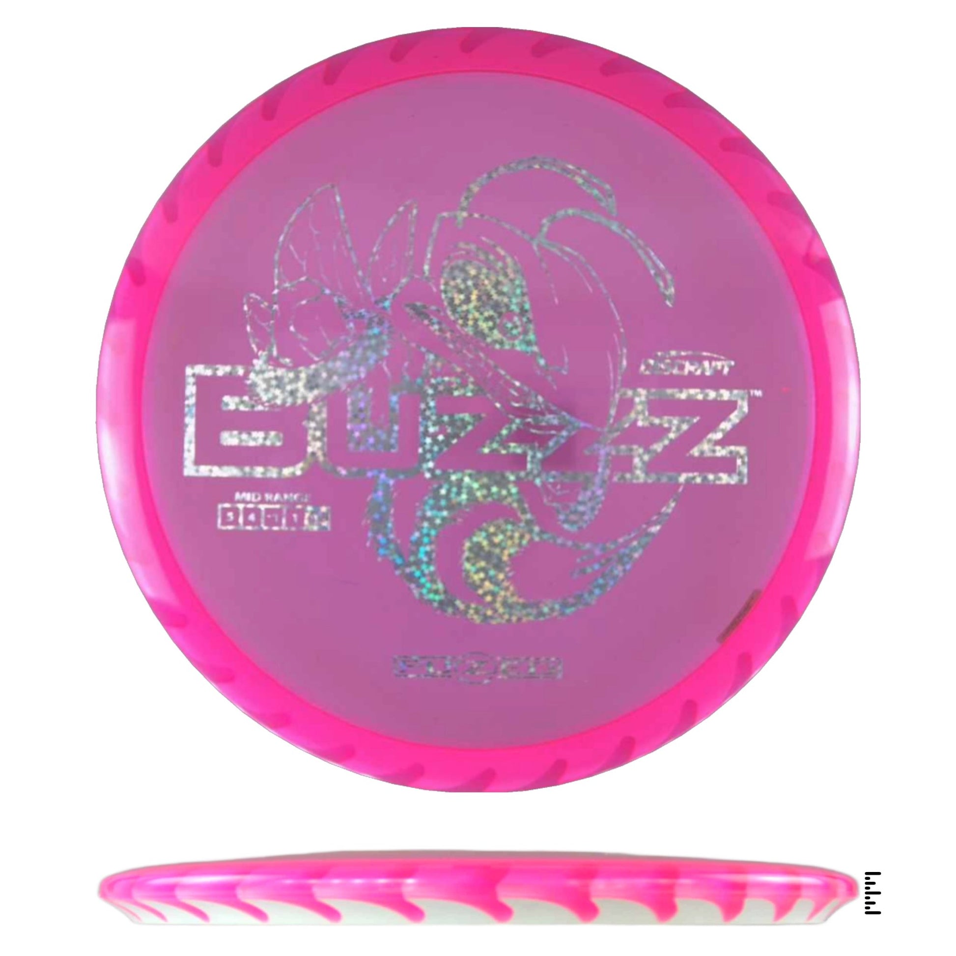Discraft Fuzed Line Buzzz Saw Pattern (Buzzzsaw) - Pink / White - Powergrip USA
