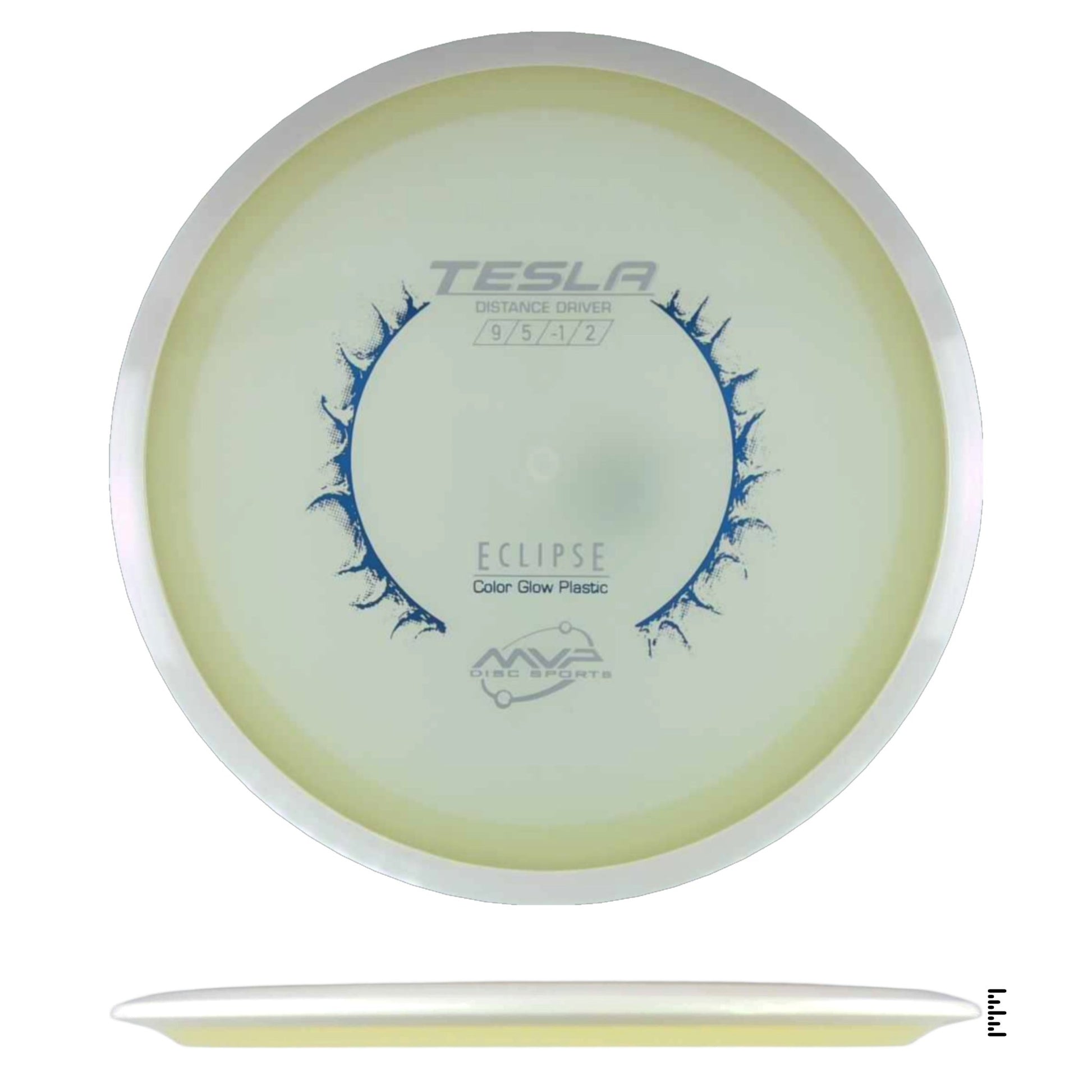 MVP Disc Sports Eclipse Color Glow Tesla - Blue - Powergrip USA