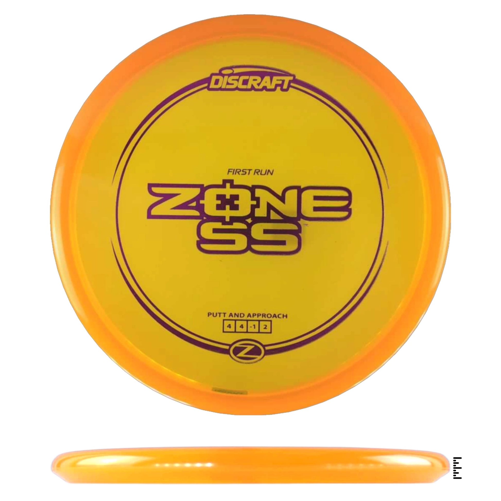 Discraft Z Line Zone SS - First Run - Orange - Powergrip USA