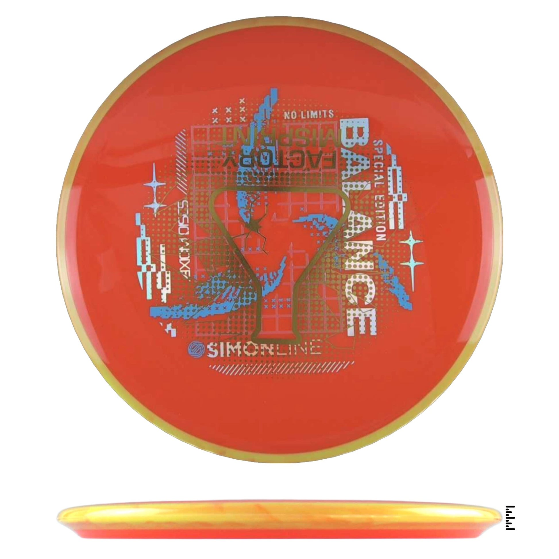 Axiom Discs Neutron Balance Factory Misprint - Orange / Yellow - Powergrip USA
