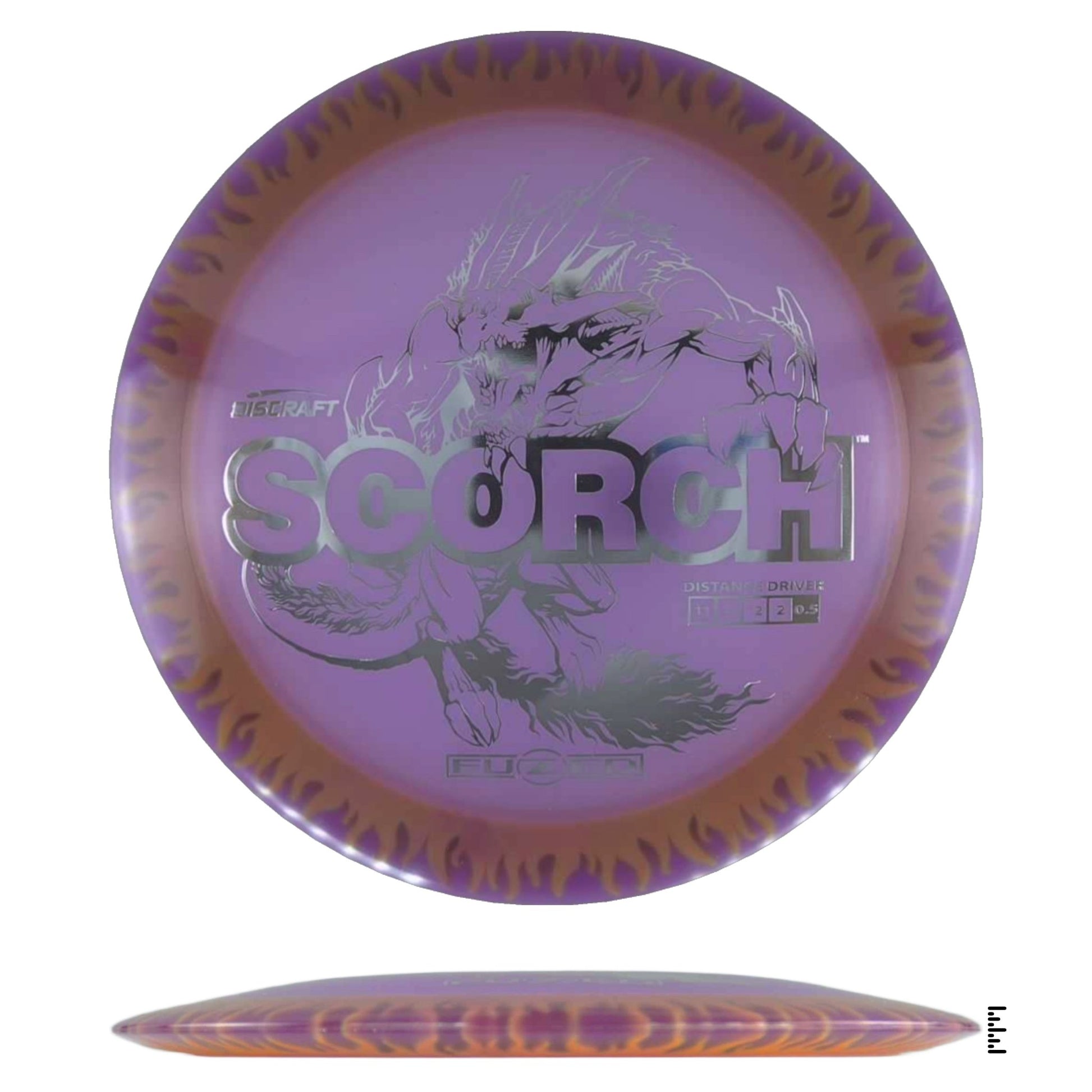 Discraft Fuzed Line Scorch - Violet / Orange - Powergrip USA