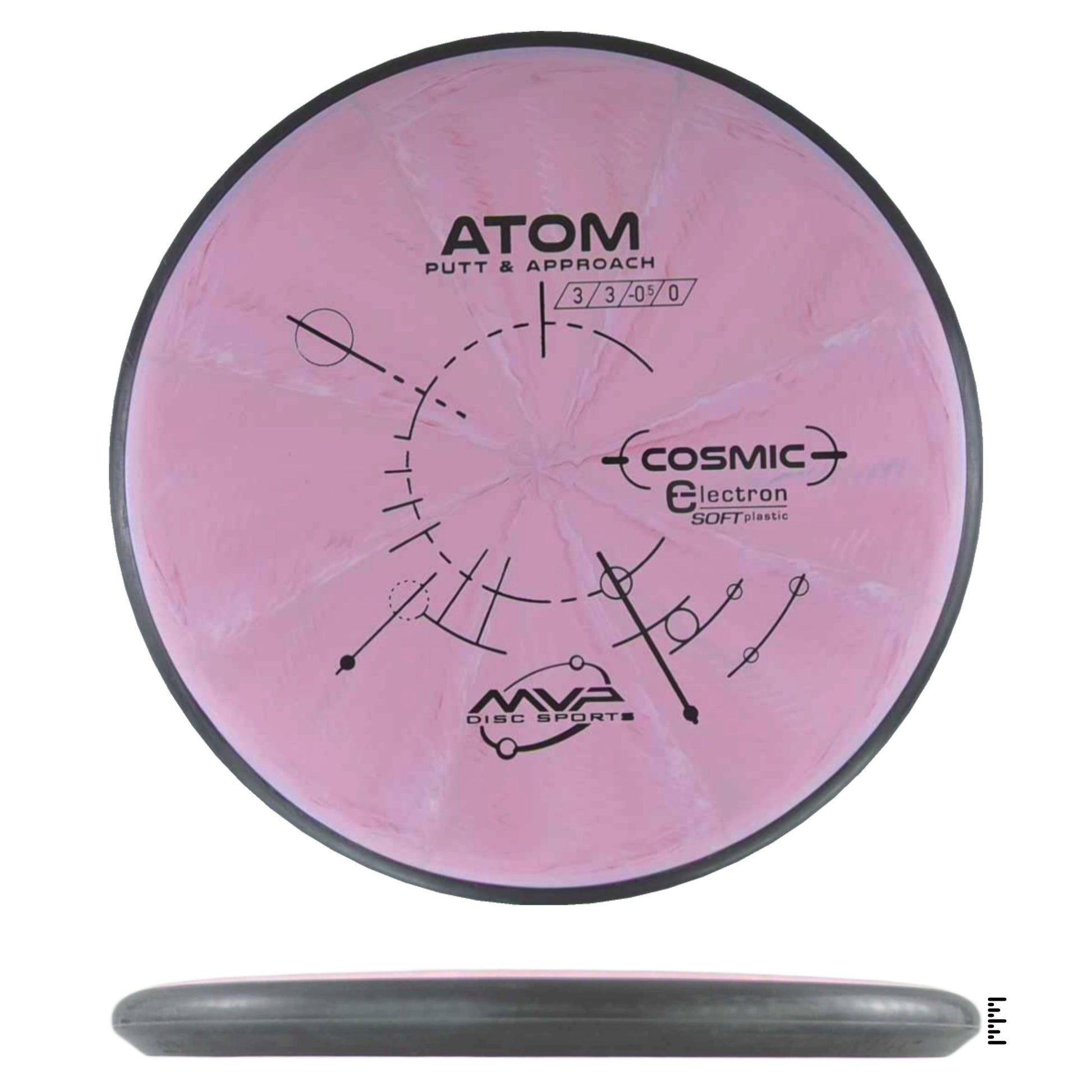 MVP Disc Sports Cosmic Electron Soft Atom - Light Pink - Powergrip USA