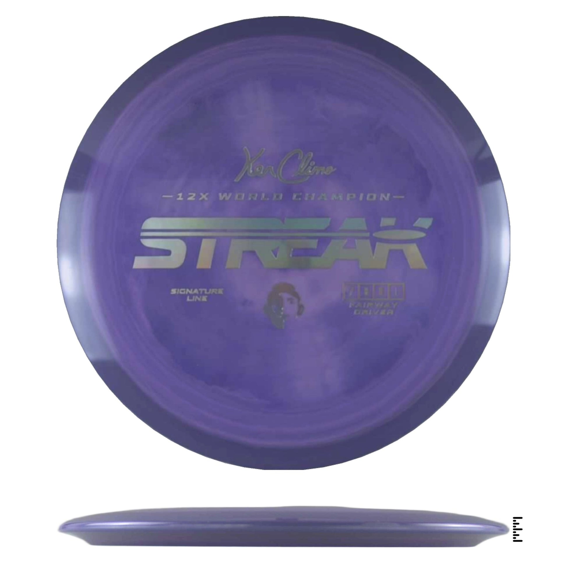 Climo Disc Golf Signature Line Streak - Violet - Powergrip USA
