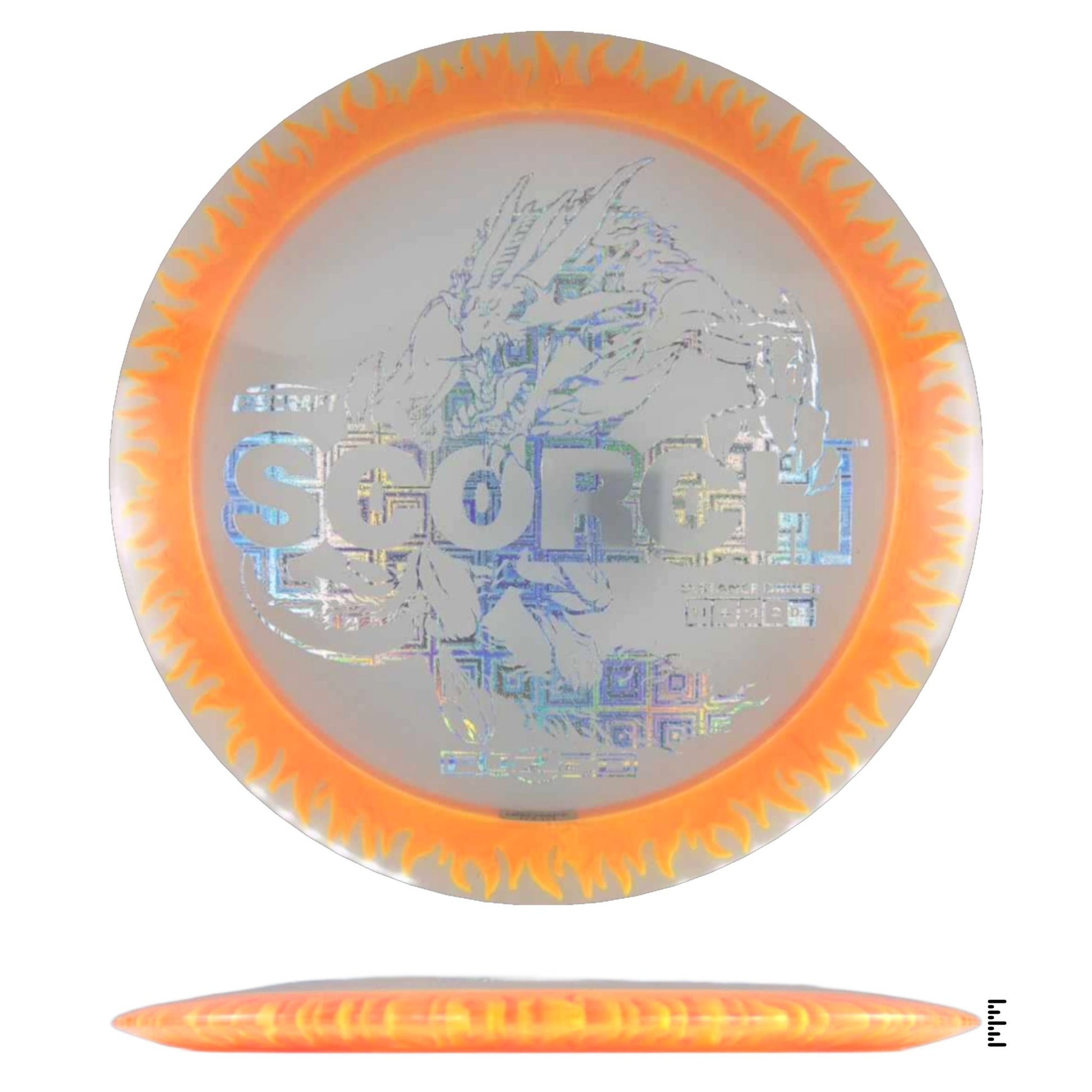 Discraft Fuzed Line Scorch - Clear / Orange - Powergrip USA