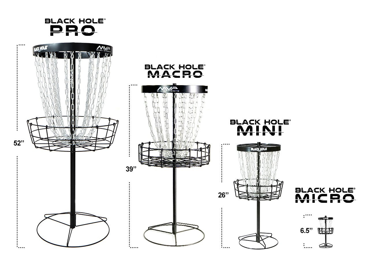 MVP Disc Sports Black Hole Micro - Black - Powergrip USA
