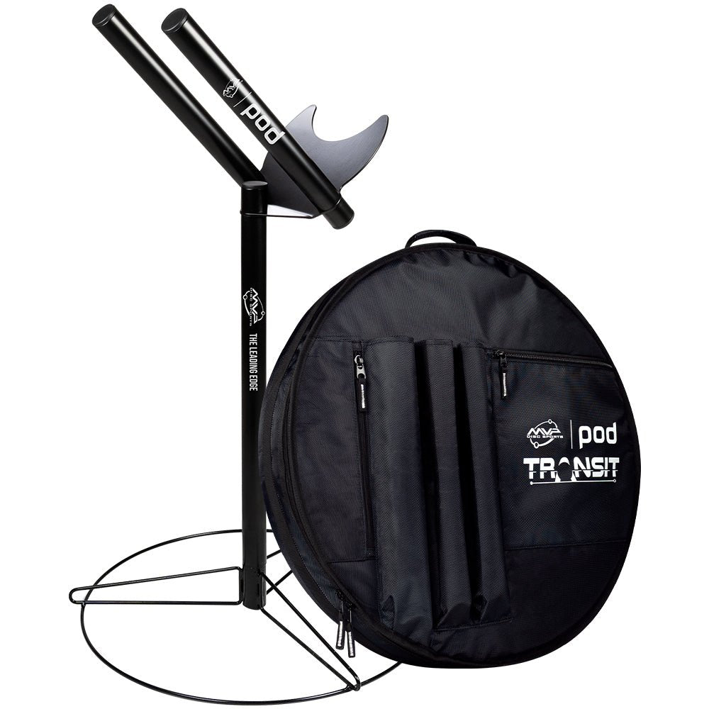 MVP Disc Sports Pod with Transit Bag | Practice Stand for Disc Golf