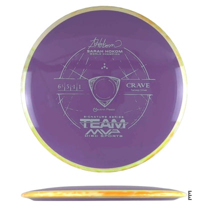 Axiom Discs Neutron Crave Sarah Hokom Signature Edition - Violet / Orange - Powergrip USA