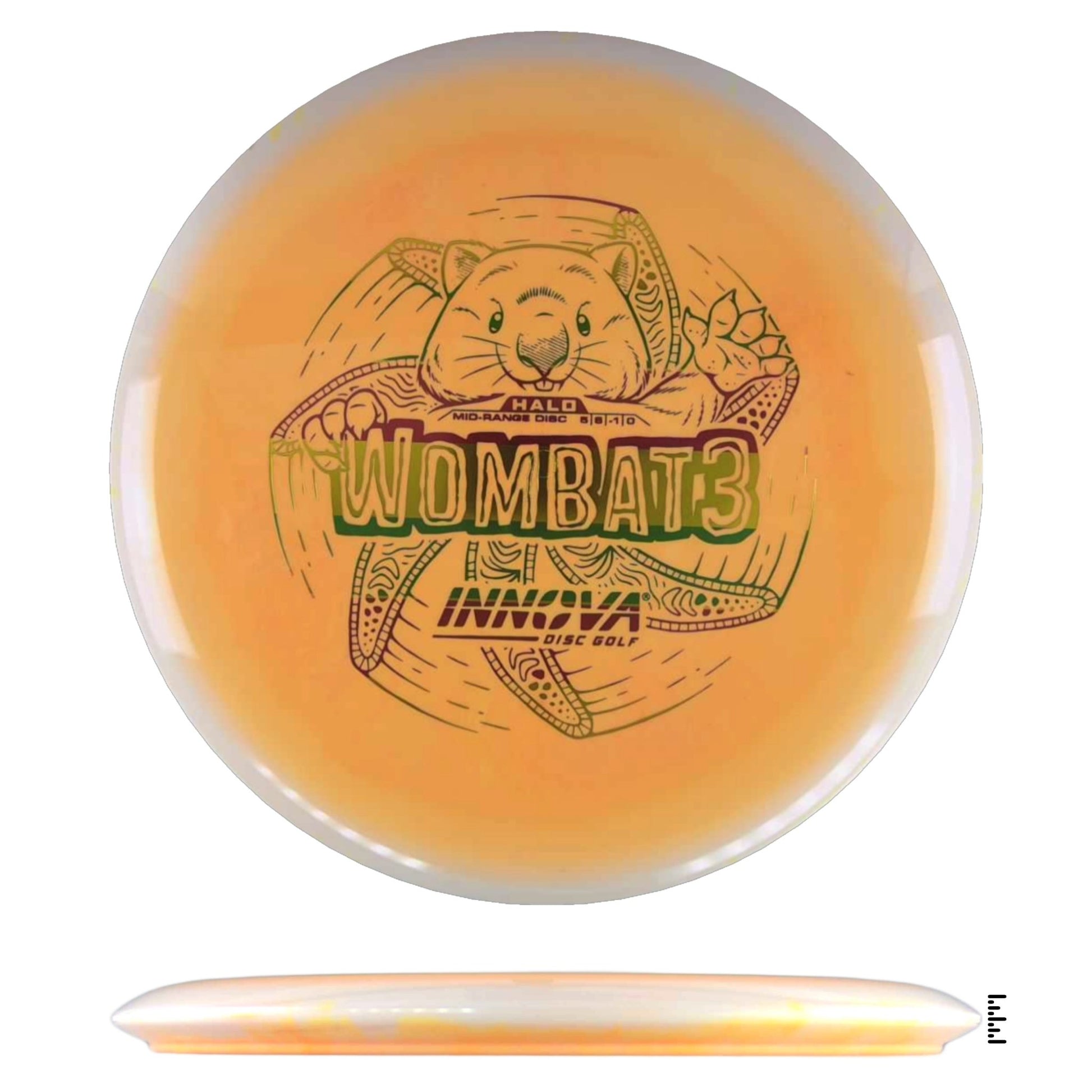 Innova Halo Star Wombat3 - Orange / White - Powergrip USA