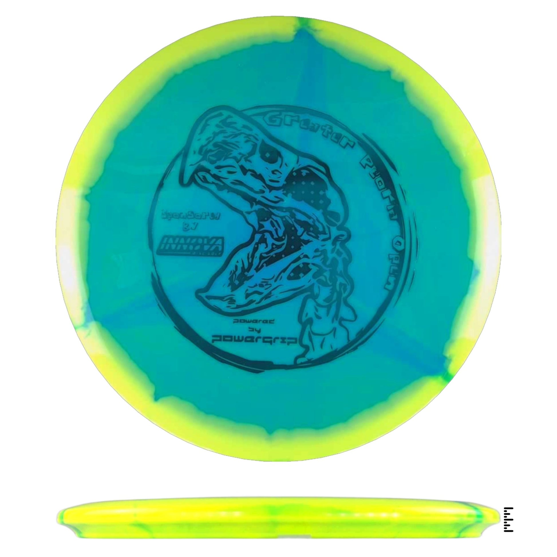 Innova Halo Roc3 - 2024 Greater Peoria Open - Blue / Yellow - Powergrip USA