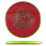 Axiom Discs Neutron Hex Factory Misprint - Red / Lime - Powergrip USA