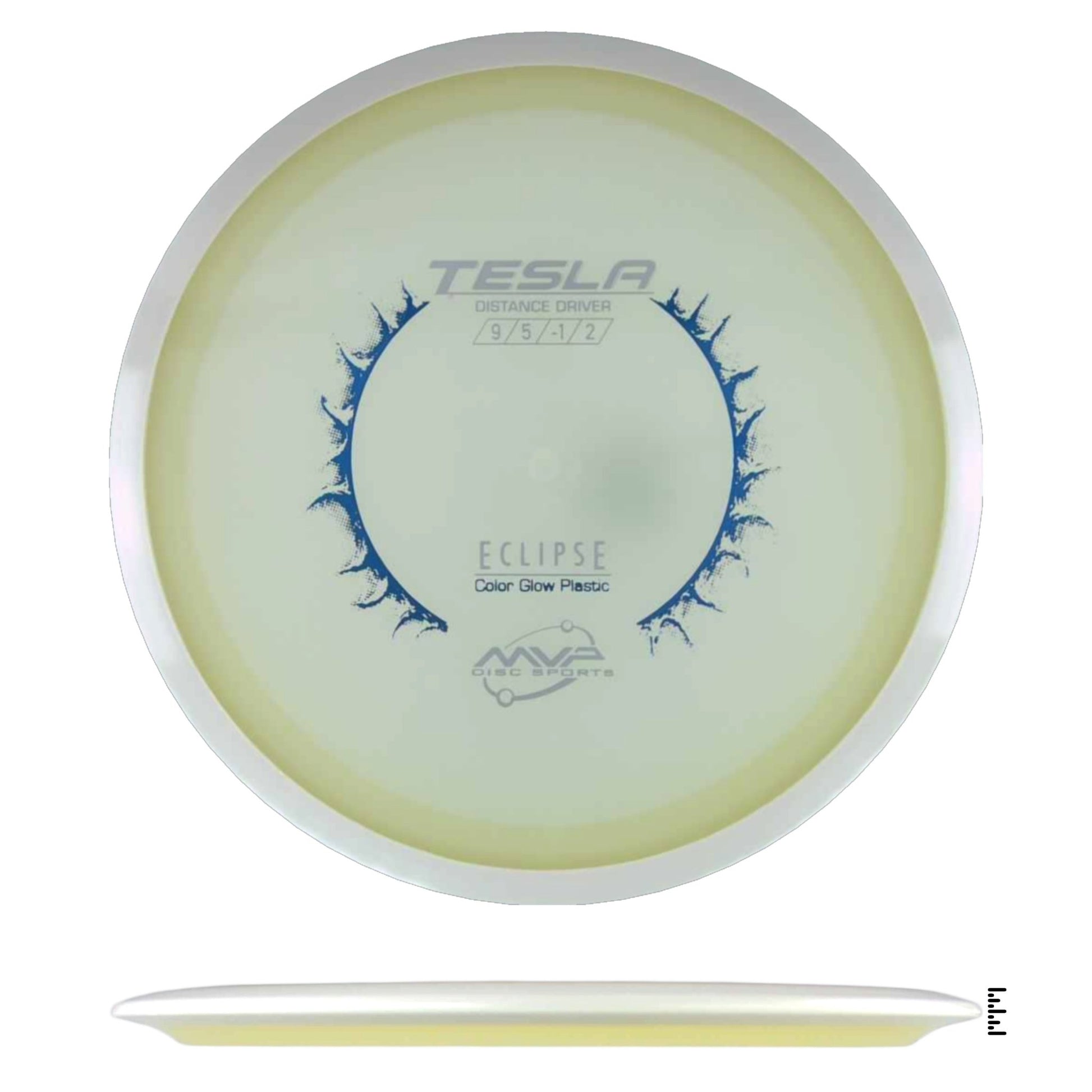 MVP Disc Sports Eclipse Color Glow Tesla - Blue - Powergrip USA