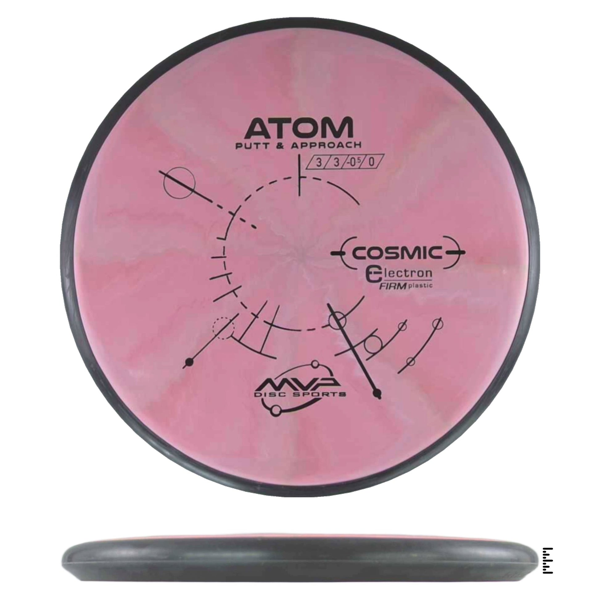 MVP Disc Sports Cosmic Electron Firm Atom - Pink - Powergrip USA