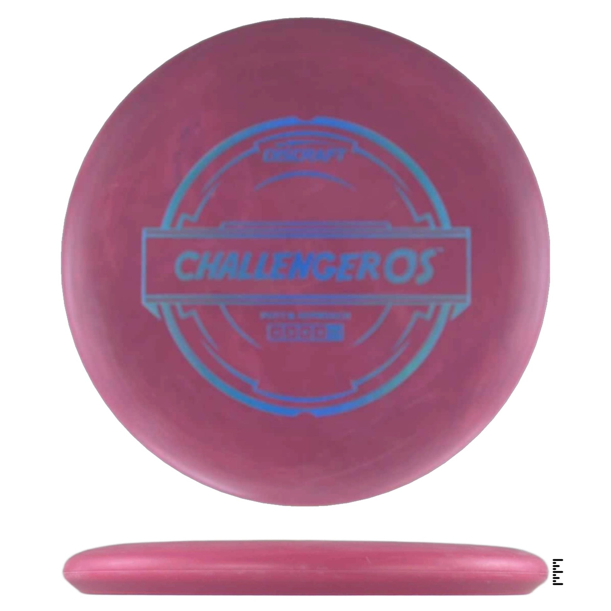 Discraft D Line Challenger OS - Pale Red - Violet - Powergrip USA
