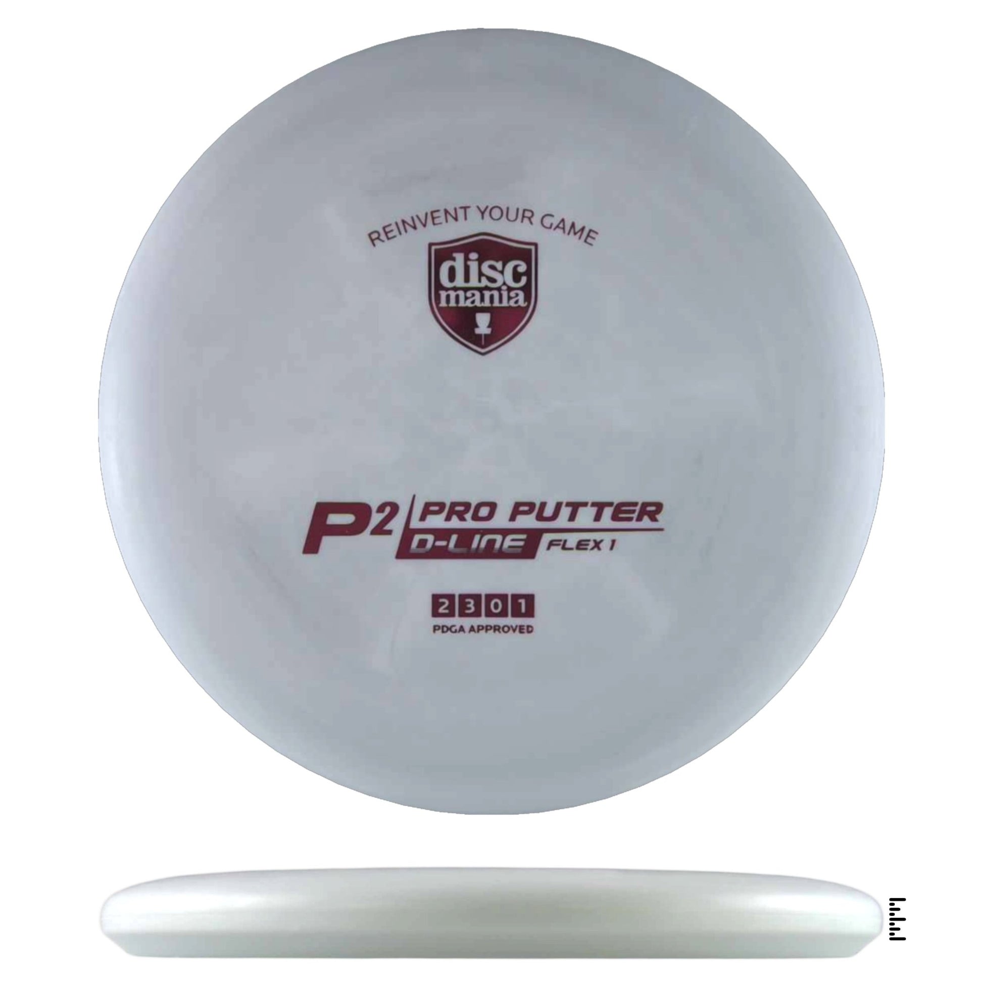 Discmania D - Line Flex 1 P2 Sky God Mini Stamp - Light Gray - Powergrip USA