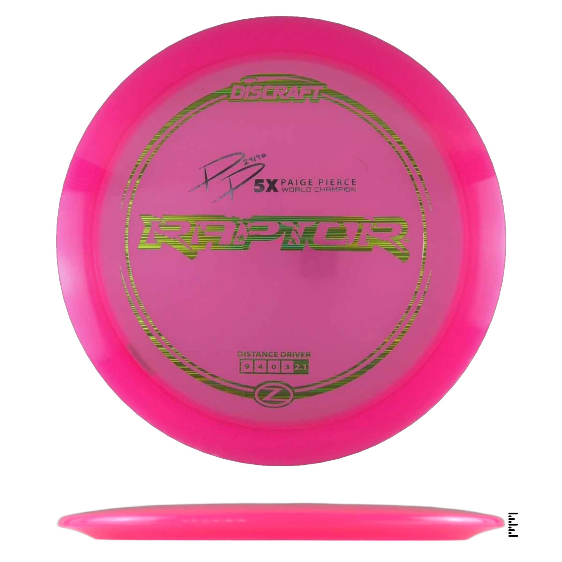 Discraft Z Line Raptor Paige Pierce 5x Edition - Pink - Powergrip USA
