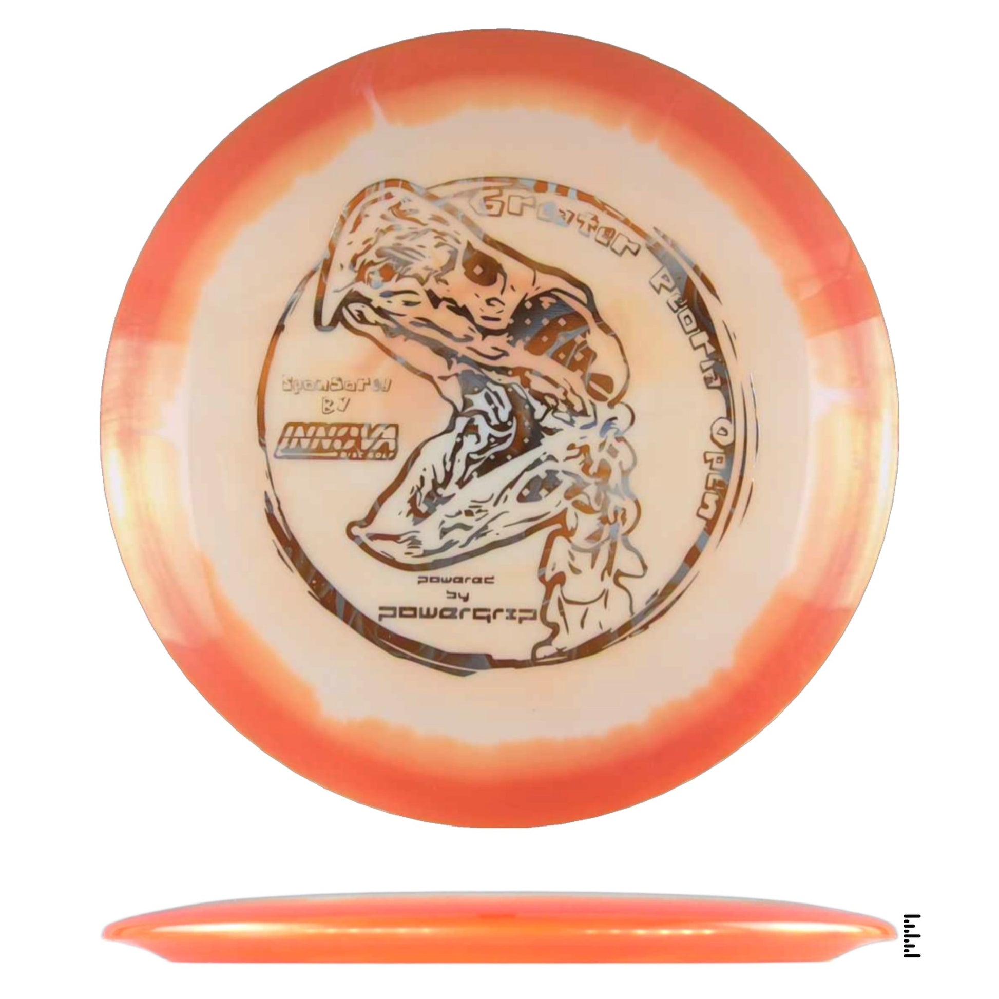 Innova Halo ThunderBird - 2024 Greater Peoria Open - White / Orange - Powergrip USA