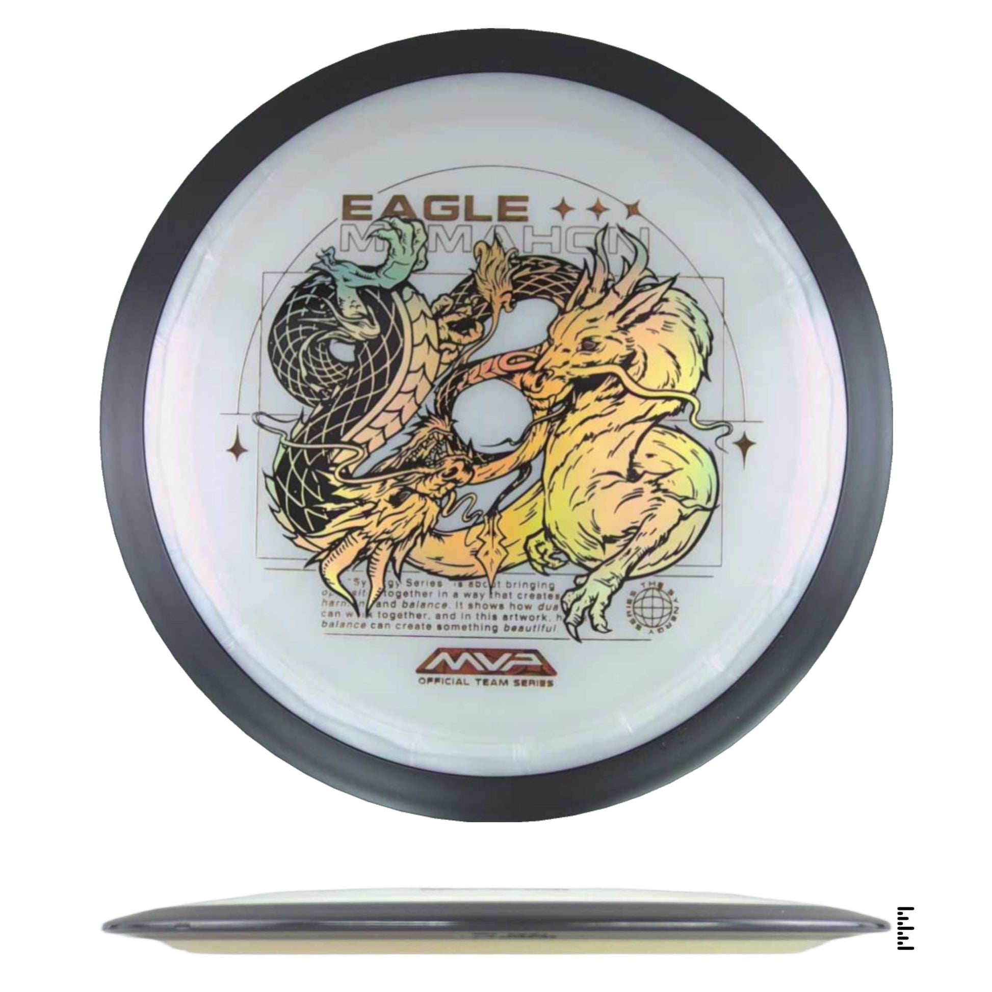 MVP Disc Sports Plasma Dimension - Eagle McMahon Team Series - White - Powergrip USA