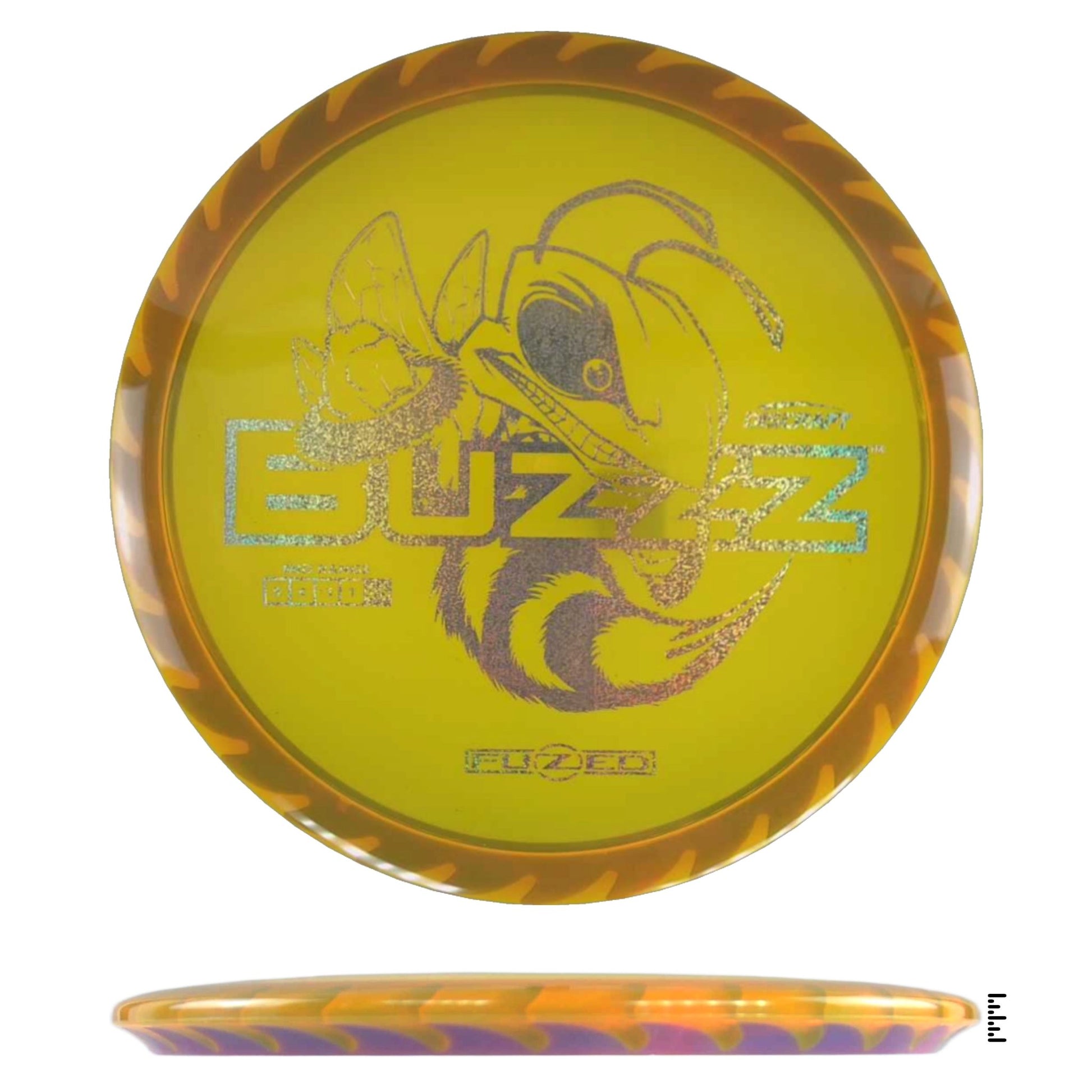 Discraft Fuzed Line Buzzz Saw Pattern (Buzzzsaw) - Orange / Violet - Powergrip USA