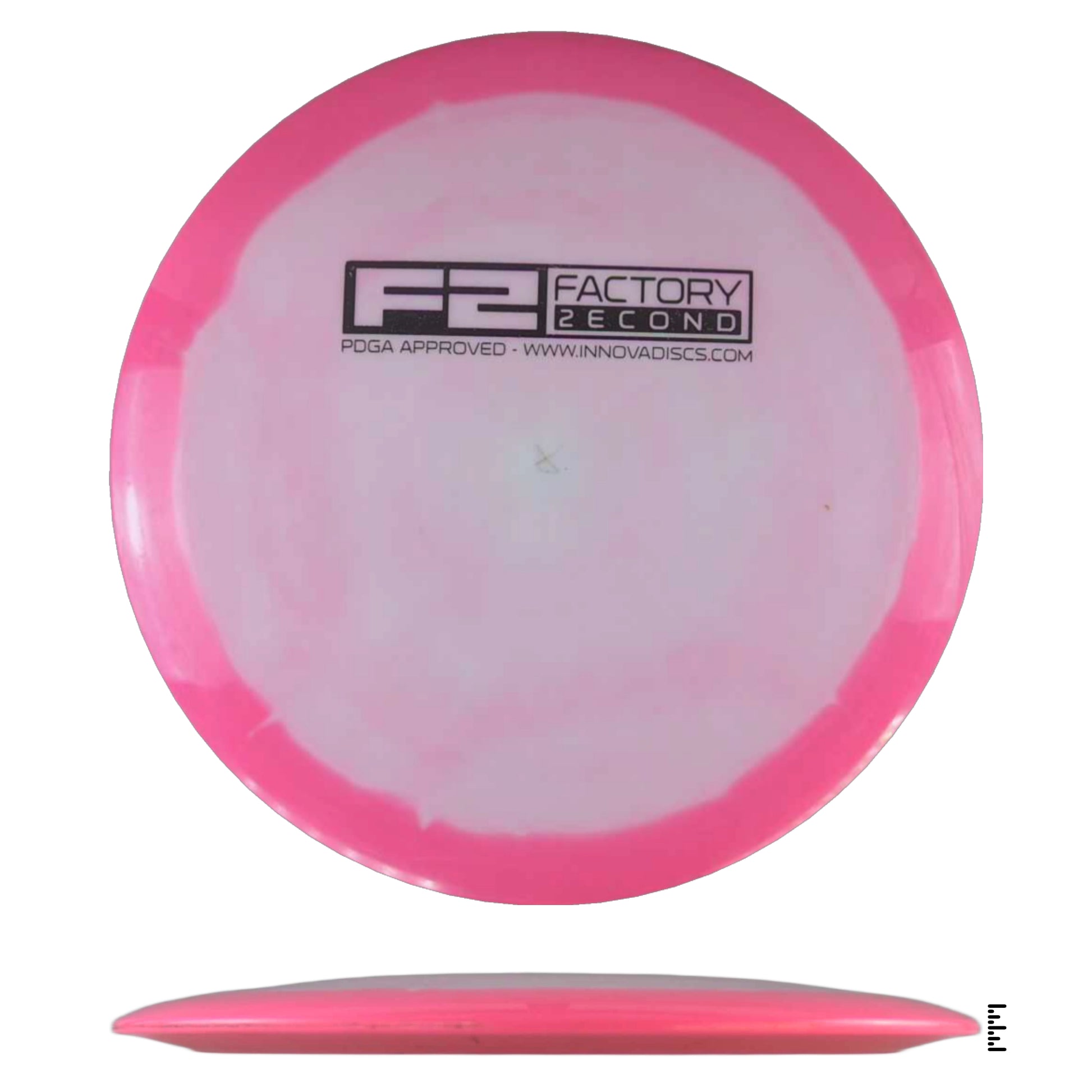 Pink Innova Factory Second disc golf disc