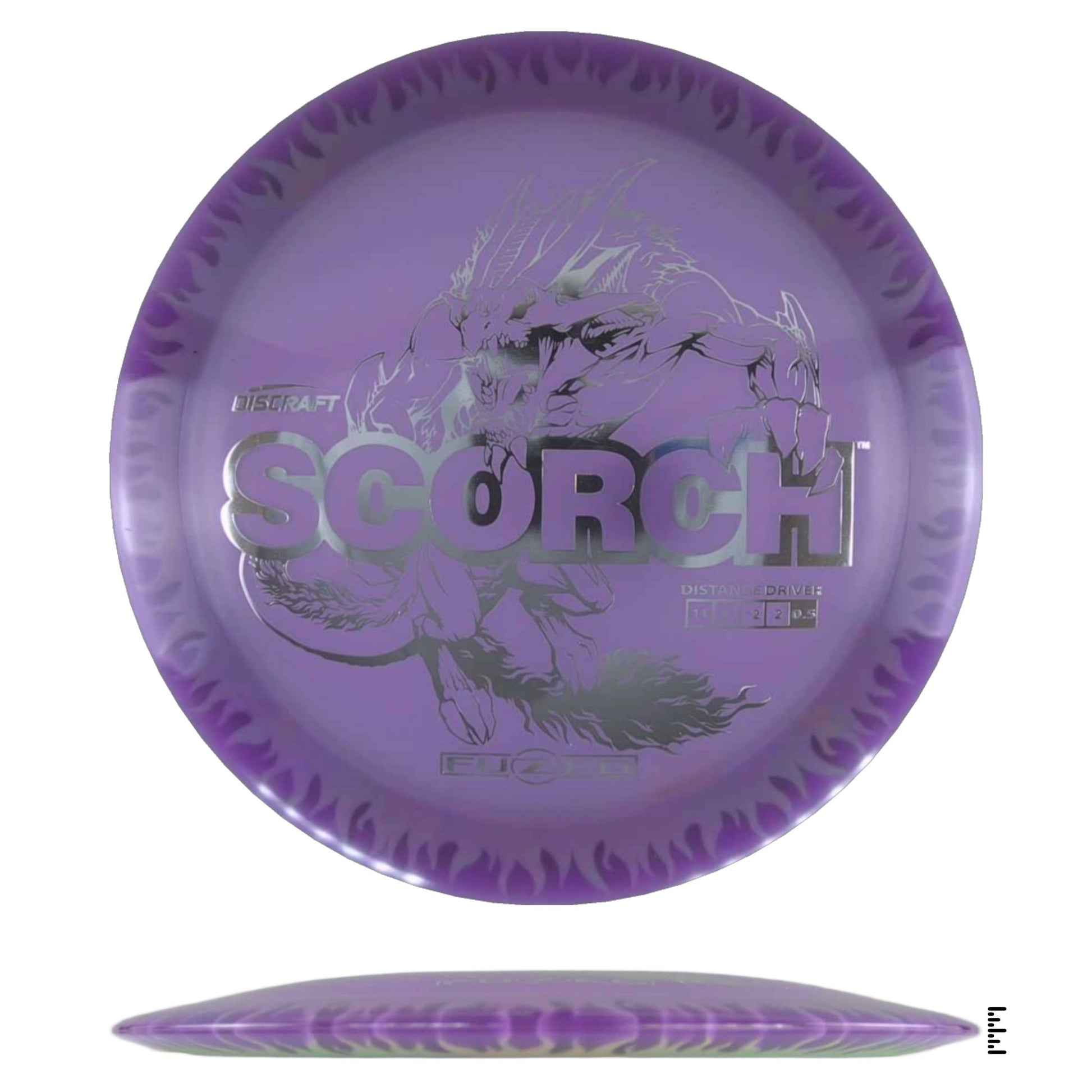Discraft Fuzed Line Scorch - Violet / Light Green - Powergrip USA