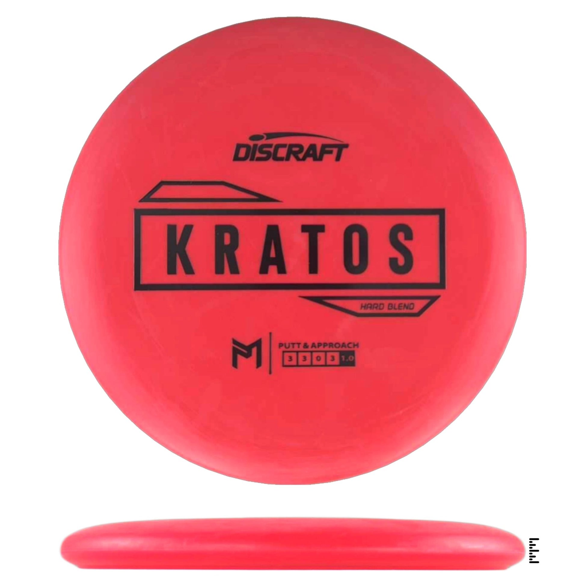 Discraft Putter Line Hard Kratos - Red - Powergrip USA