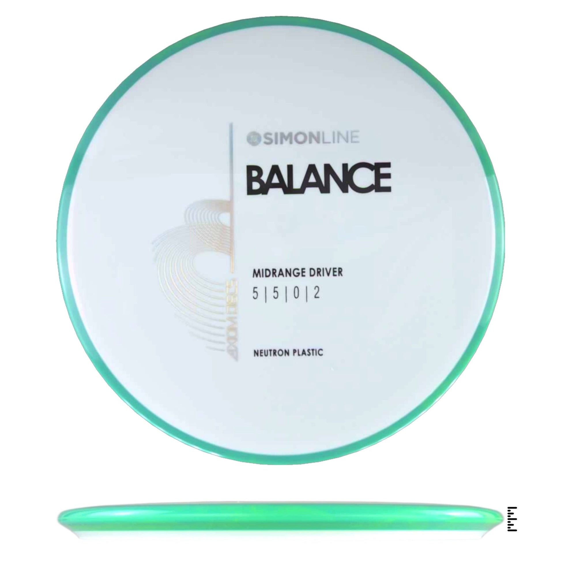 Axiom Discs Neutron Balance - White / Turquoise - Powergrip USA