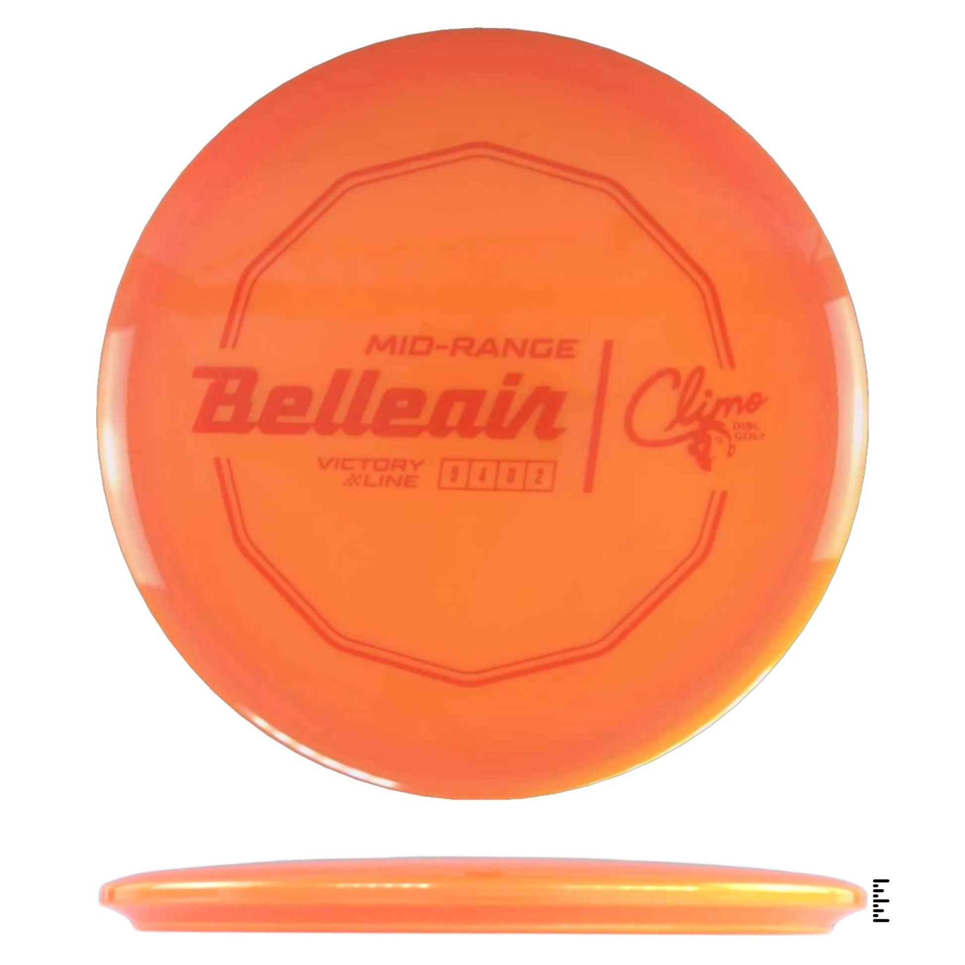 Climo Disc Golf Victory Line Belleair - Orange - Powergrip USA