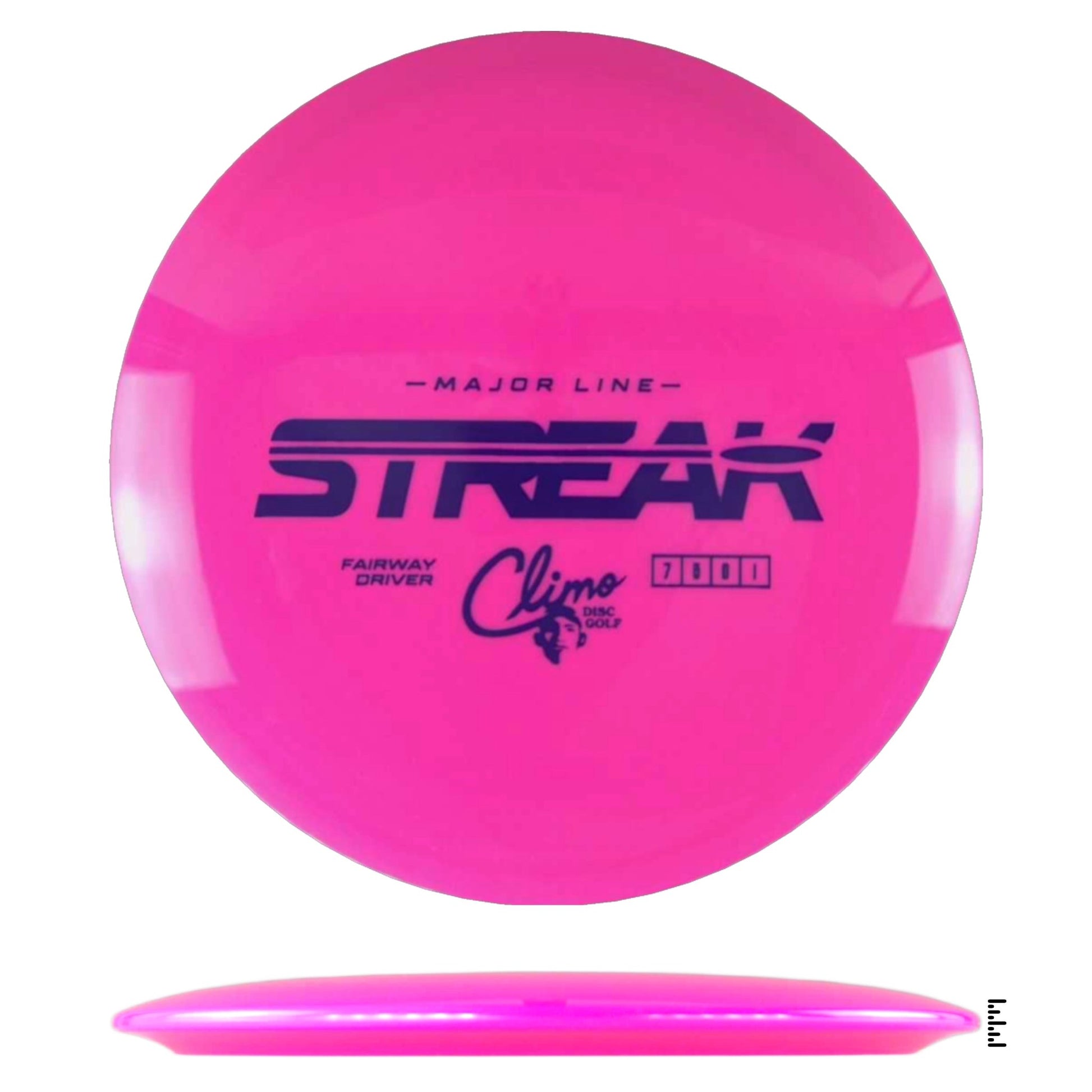 Climo Disc Golf Major Line Streak - Pink - Powergrip USA